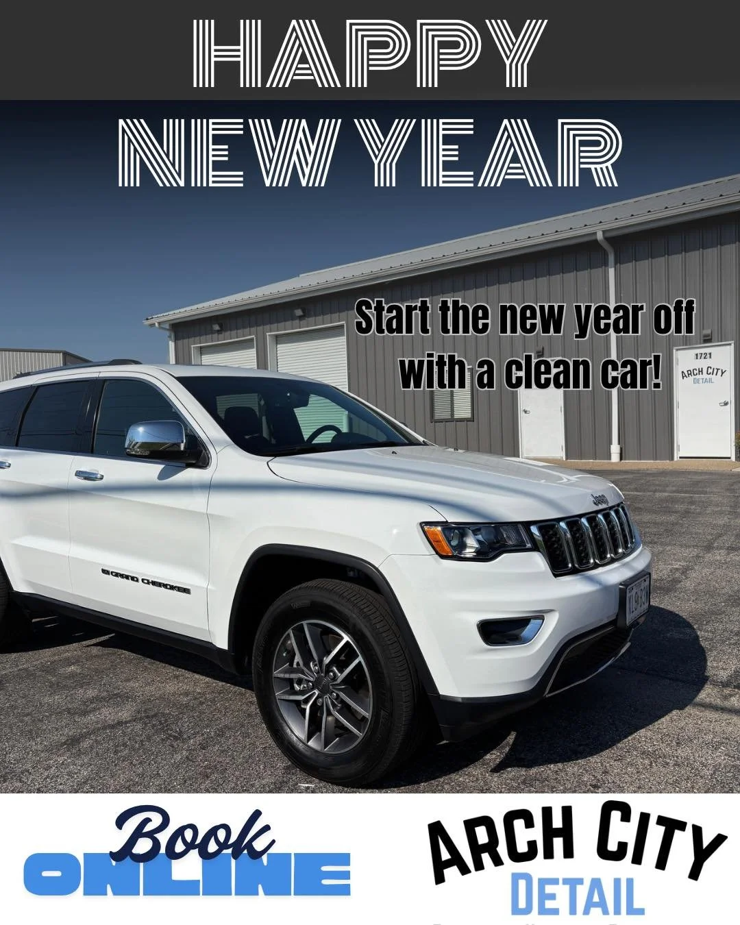 Appointments available for new week! Start the New Year off with a fresh and clean vehicle.
Interior and exterior details can be booked easily on our website archcitydetail.com