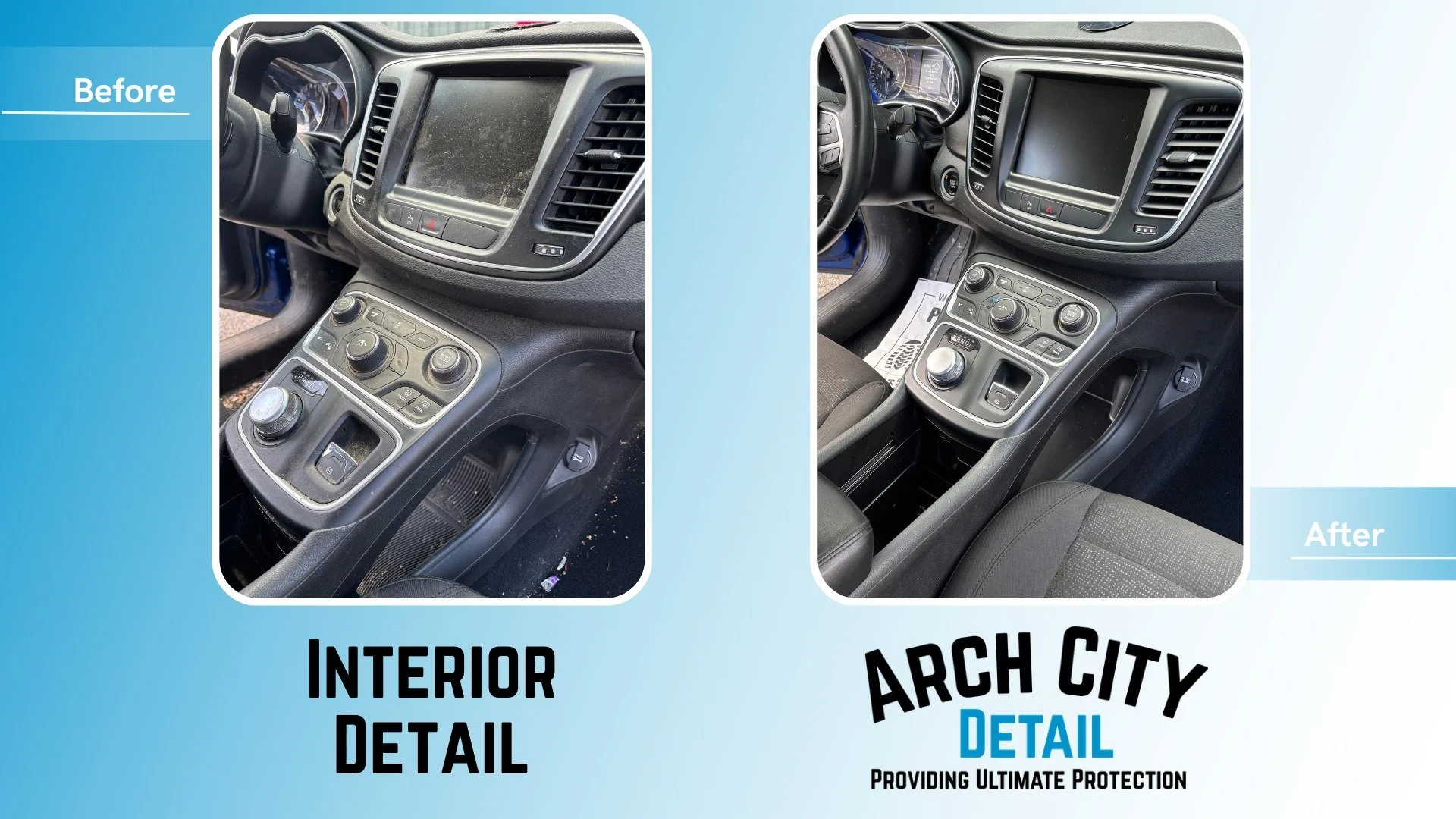 Interior Details start at $249, see available appointments and package variations on our website. Archcitydetail.com