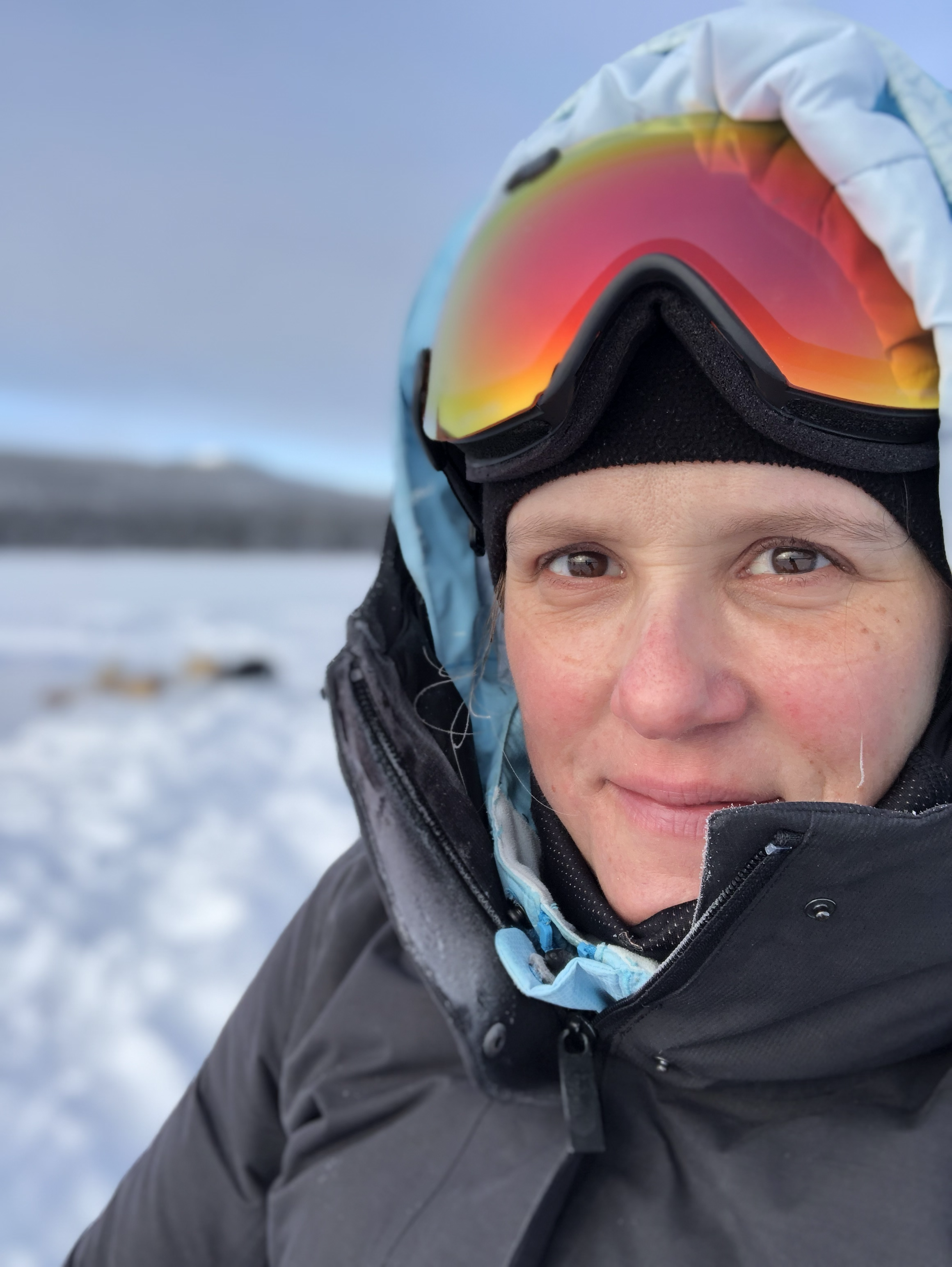Ice fishing in the Yukon