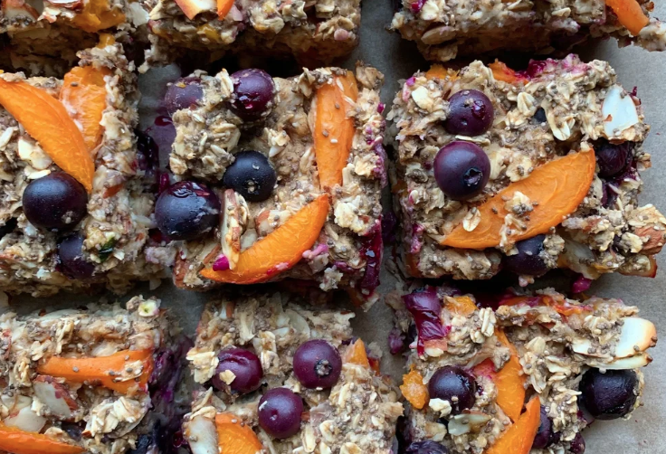 Blueberry Apricot Baked Oatmeal