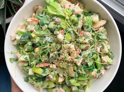 Herby Lemon Almond Chicken Salad</span>