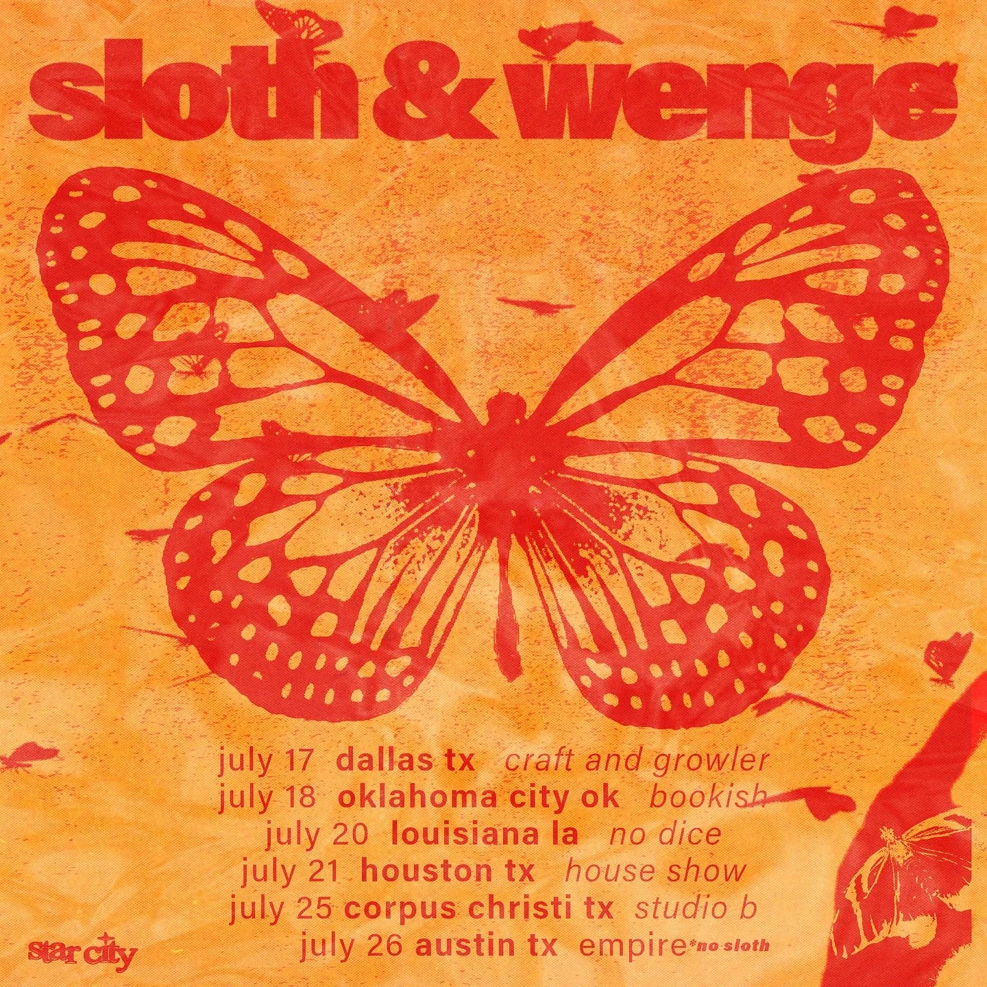 sloth &amp; wenge

hitting the road in a couple of weeks 

see u there 🧡