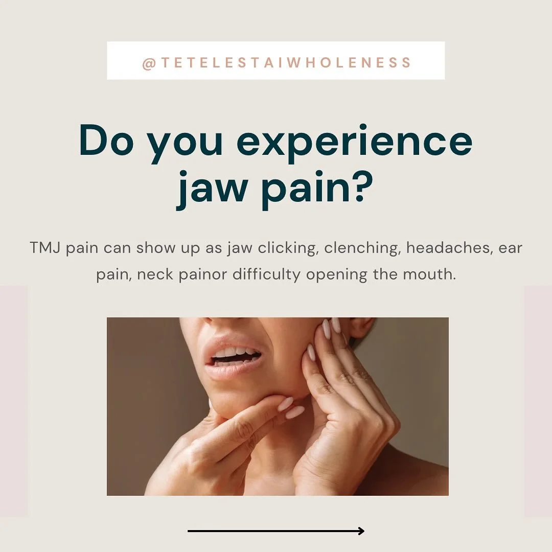 Jaw pain, headaches, or clicking when you chew? 👄✨
TMJ dysfunction affects so many people, yet it&rsquo;s often overlooked. It can cause pain in the jaw, temples, ears, and even down the neck and shoulders. As a TMJ-focused RMT, I use targeted massa