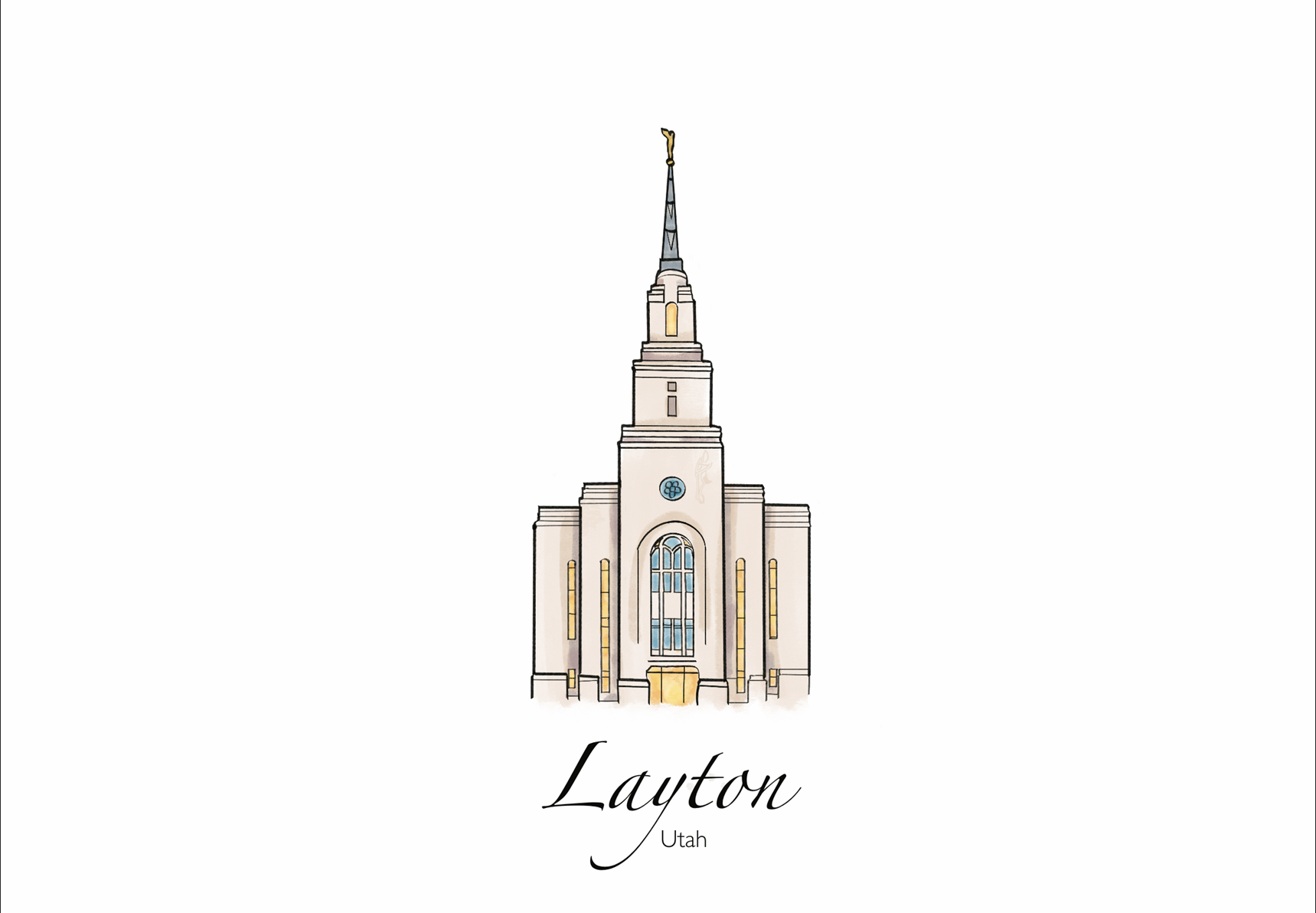 Layton Utah Temple Print