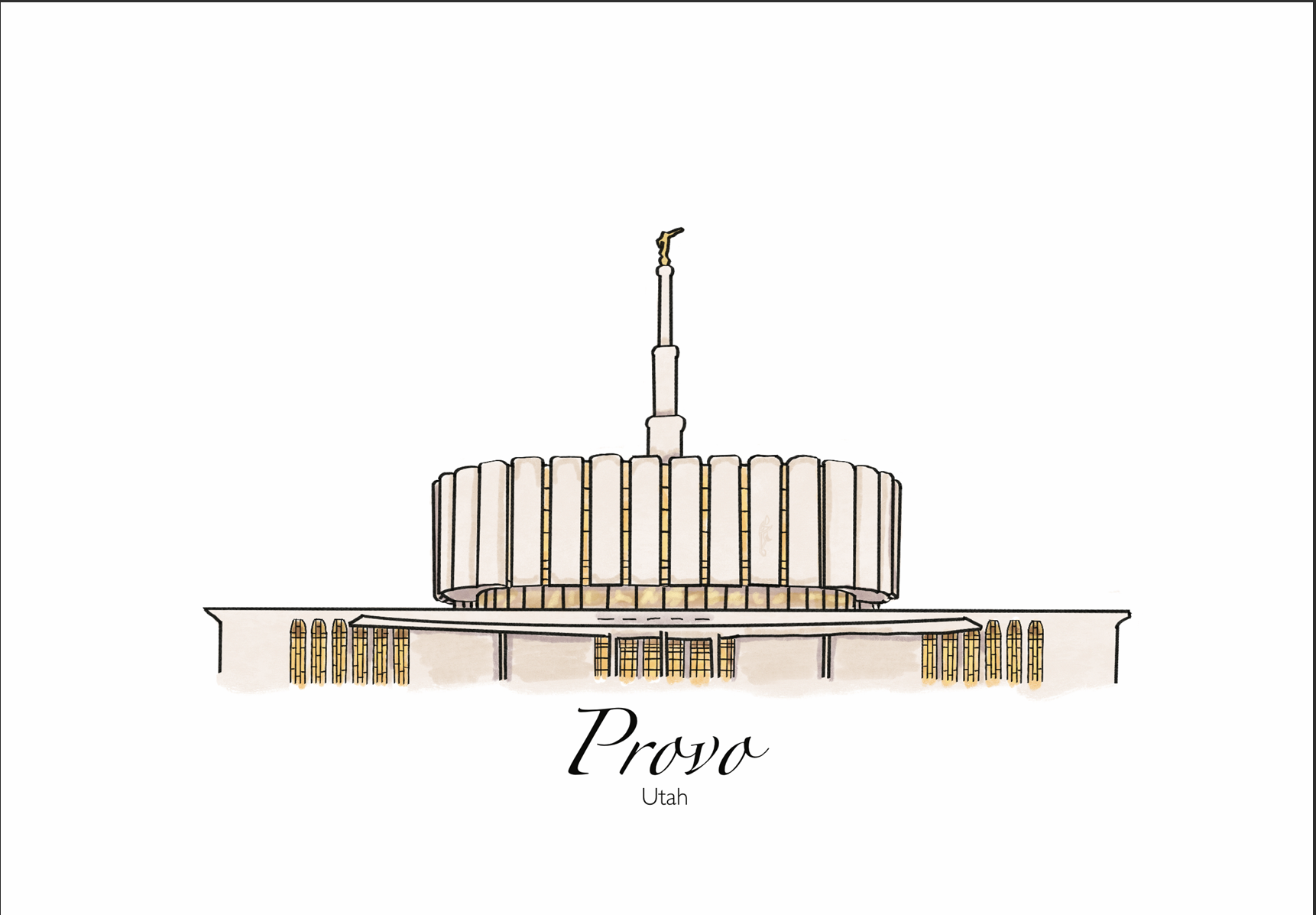 (Former) Provo Utah Temple Print