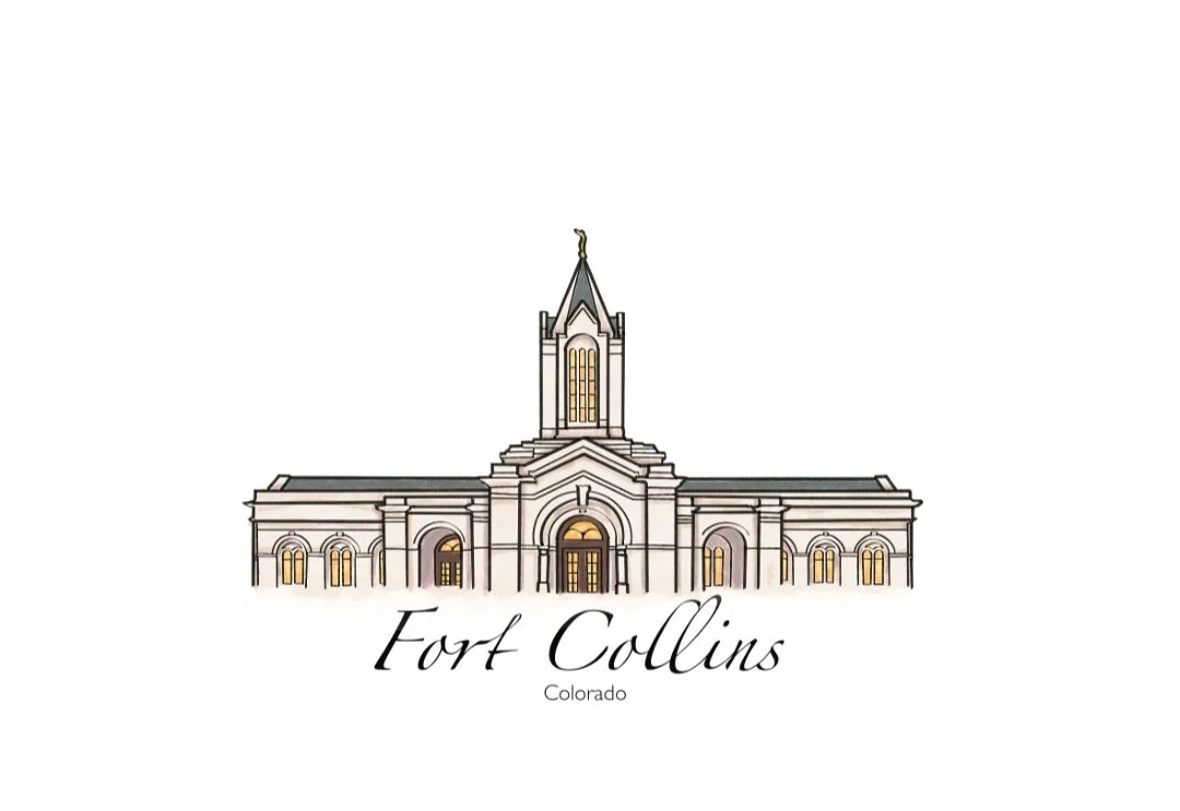 Fort Collins Colorado Temple Print