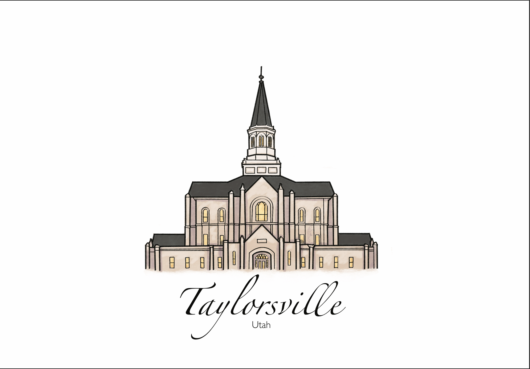 Taylorsville Utah Temple Print