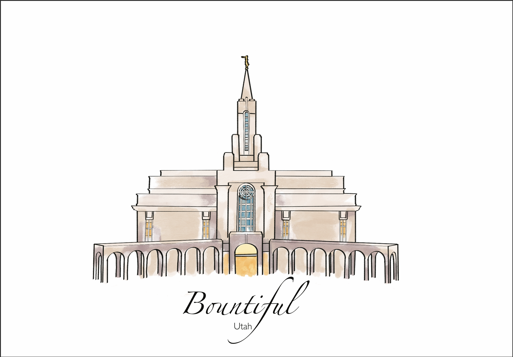 Bountiful Utah Temple Print