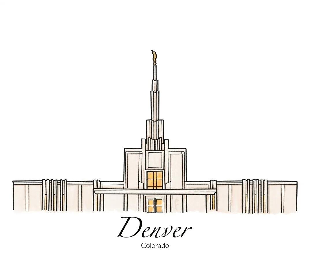 Denver Colorado Temple Art Print