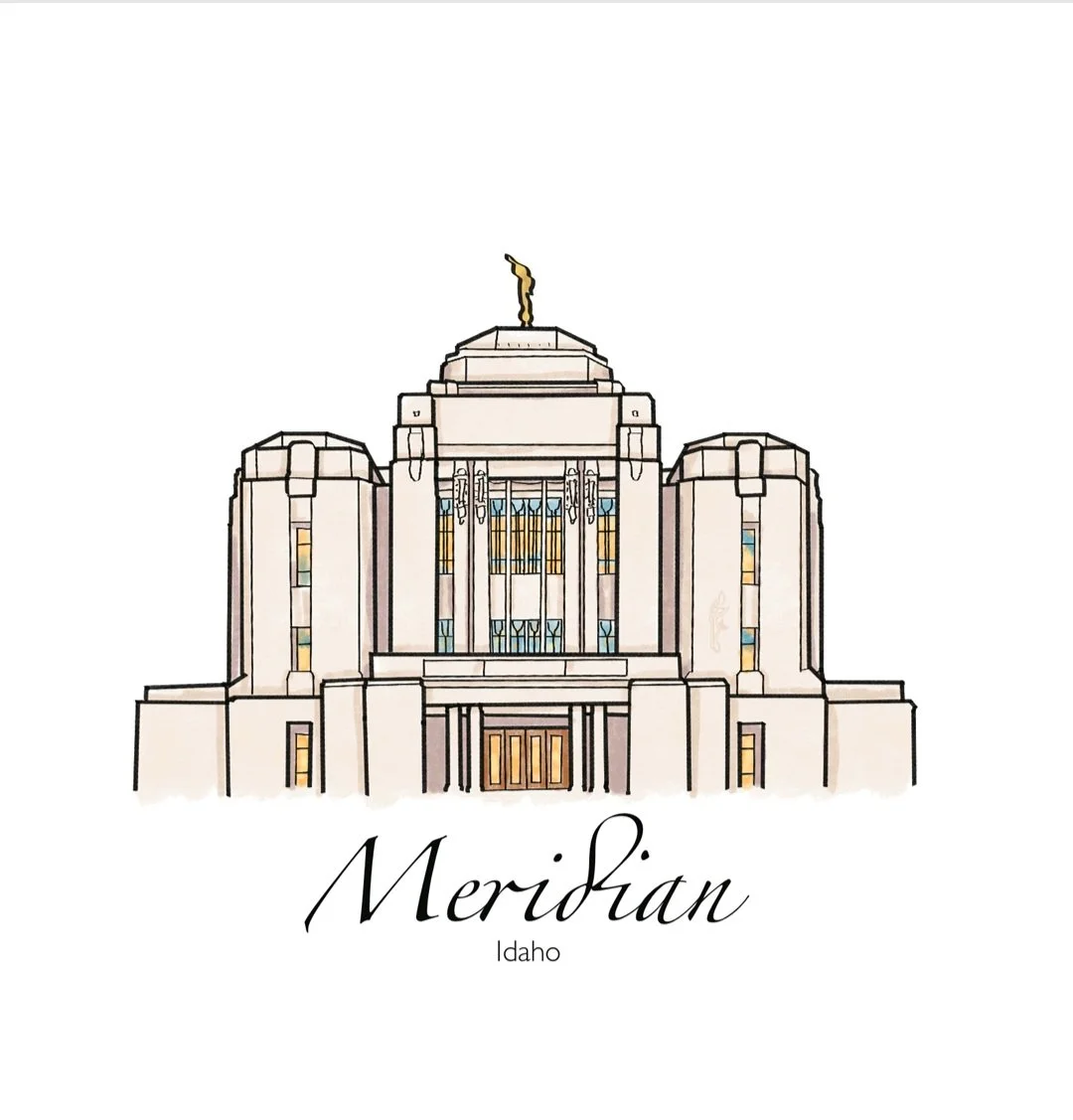 Meridian Idaho Temple Print