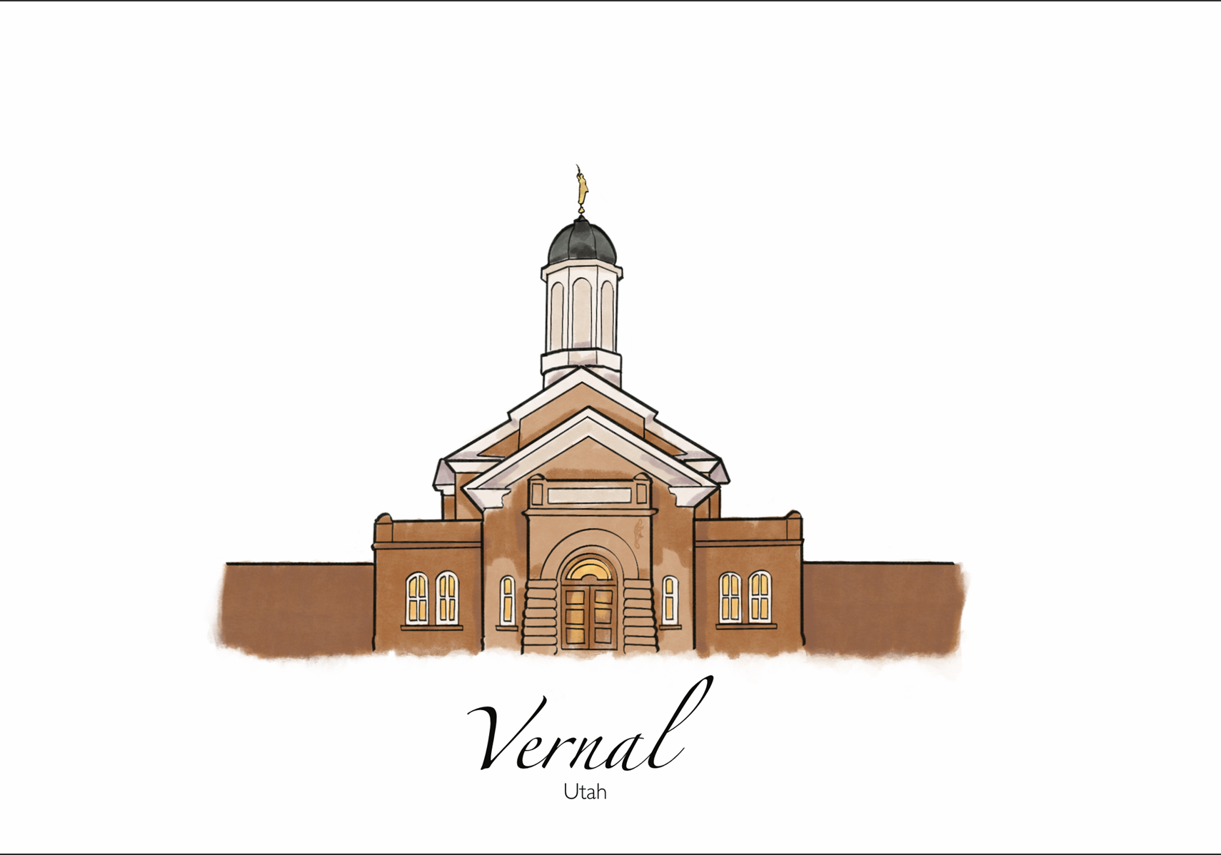 Vernal Utah Temple Print