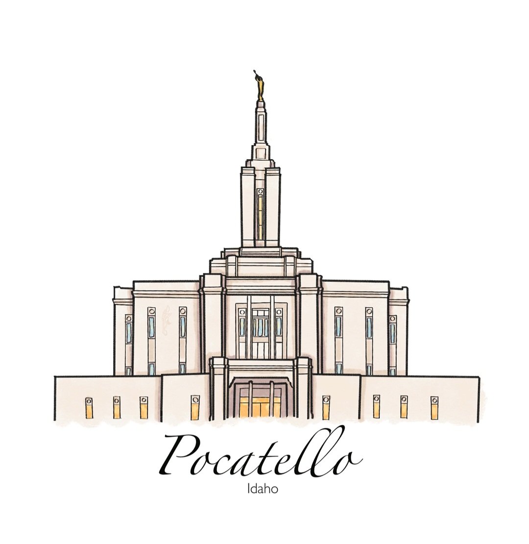 Pocatello Idaho Temple Print
