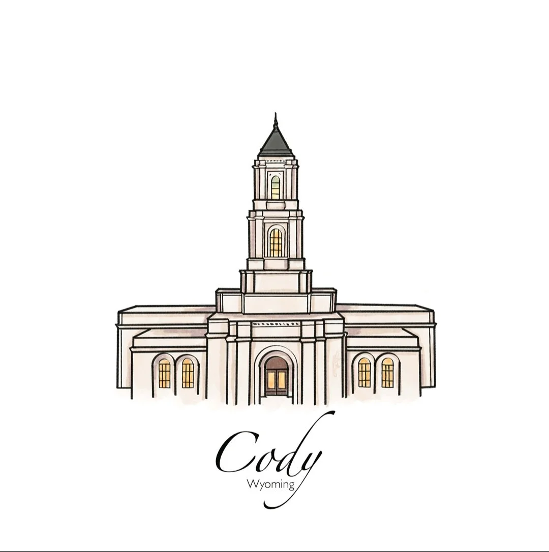Cody Wyoming Temple Print