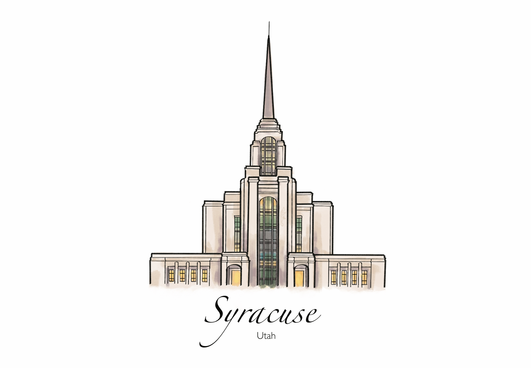 Syracuse Utah Temple Print
