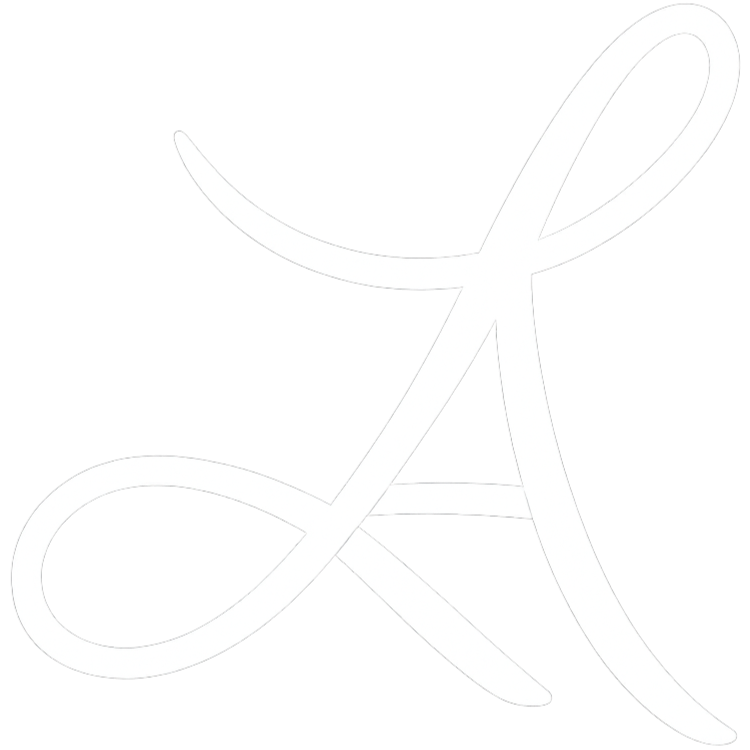 Verschlungene Buchstaben L und A, Logo von Luc Albrecht