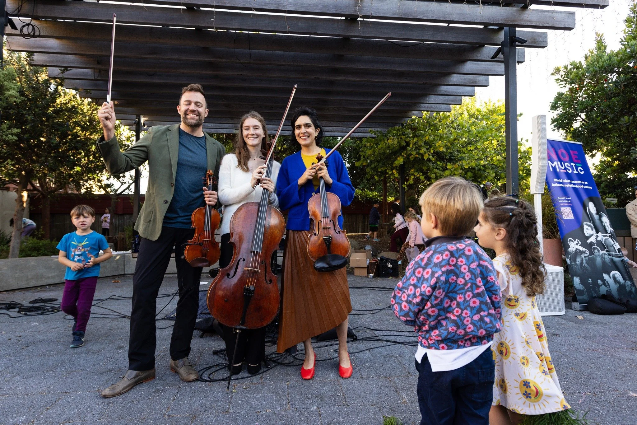 After last week's successful debut of our new, free Noe Music in the Square concerts, we'll be back again this Friday, Sept 18 at 5 p.m. with more beautiful music, more Haystack Pizza and drinks, and more fun with your #noevalley neighbors in the Noe