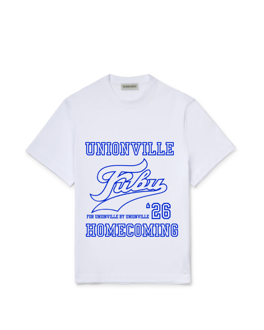 Unionville Homecoming T-Shirt with Blue Design