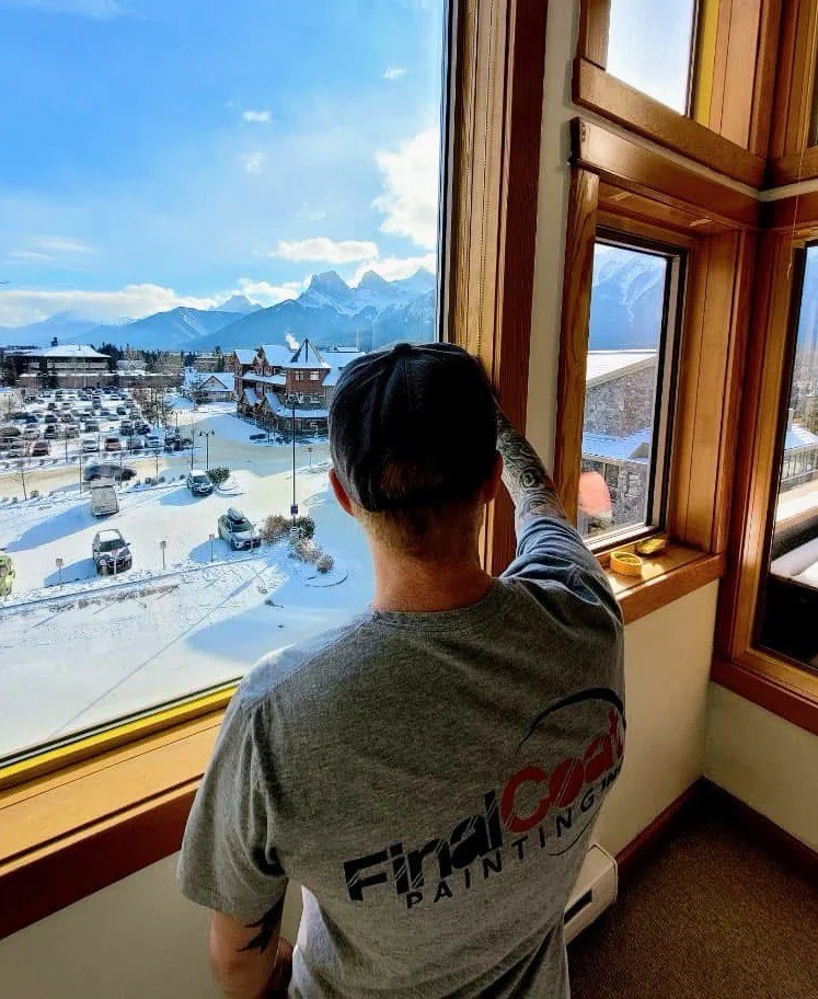 Windows sanding refinishing and painting in Canmore and Banff