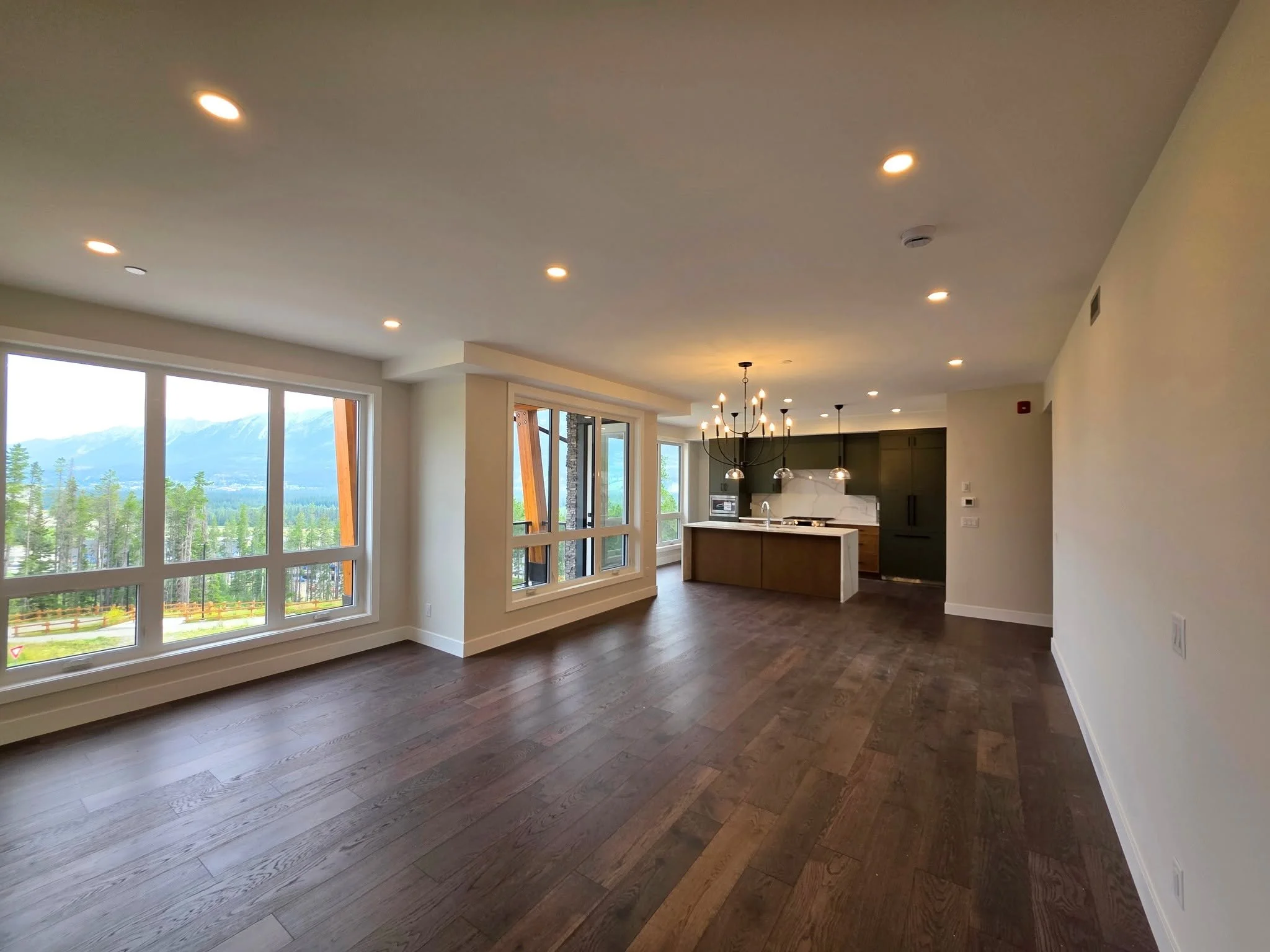 Full interior repaint, luxury condo, Stewart Creek Canmore
