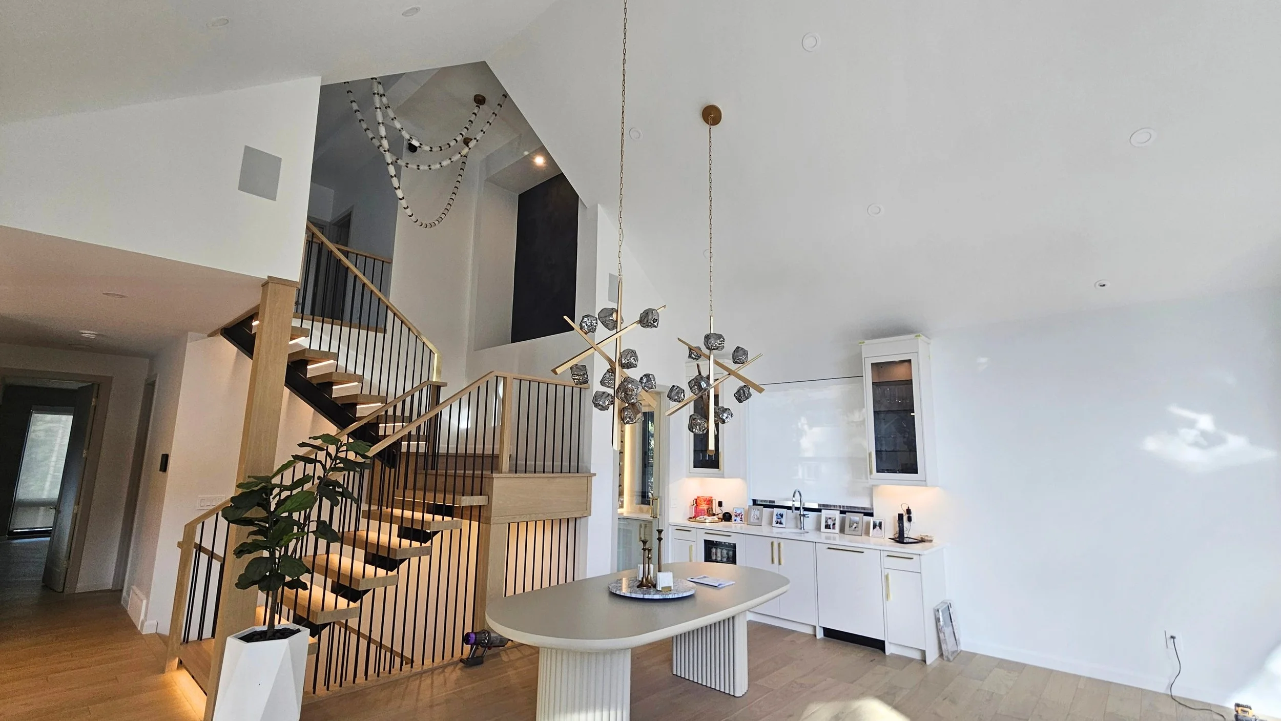 full interior repaint in Canmore Alberta walls and ceilings