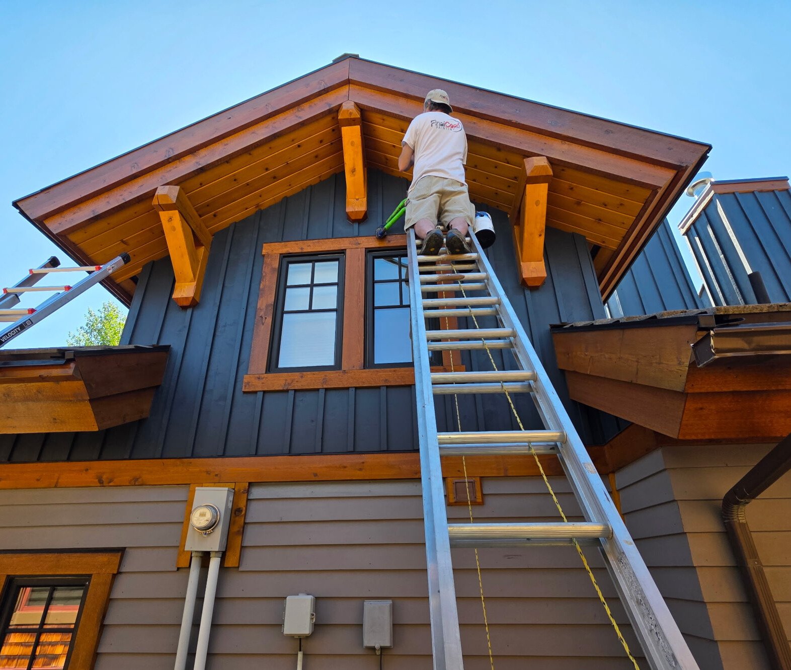 exterior painting painters in Canmore and Banff