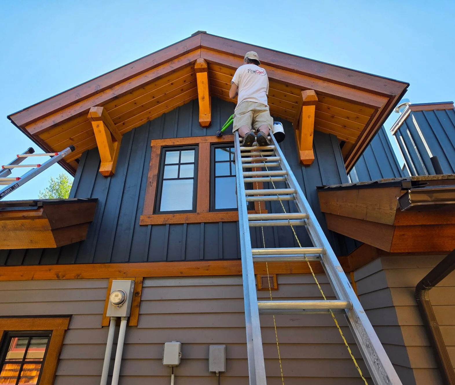 Exterior painting in canmore