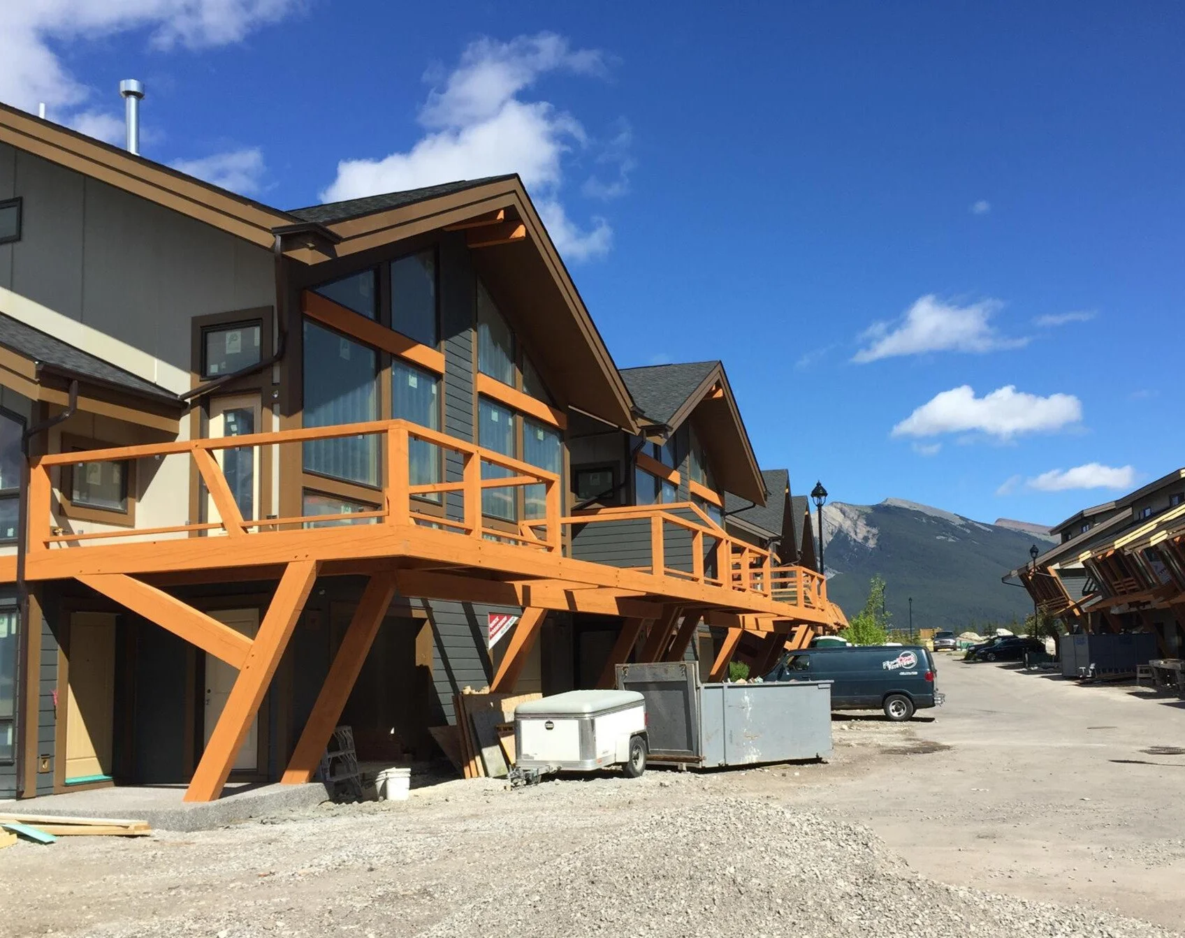 exterior commercial painting and staining in Canmore Alberta