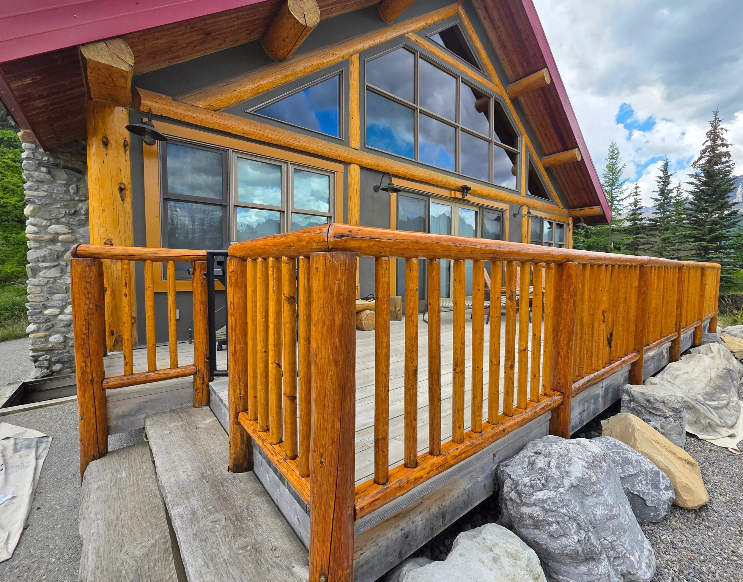 Canmore and Banff painting company completing exterior painting with careful preparation and durable coatings