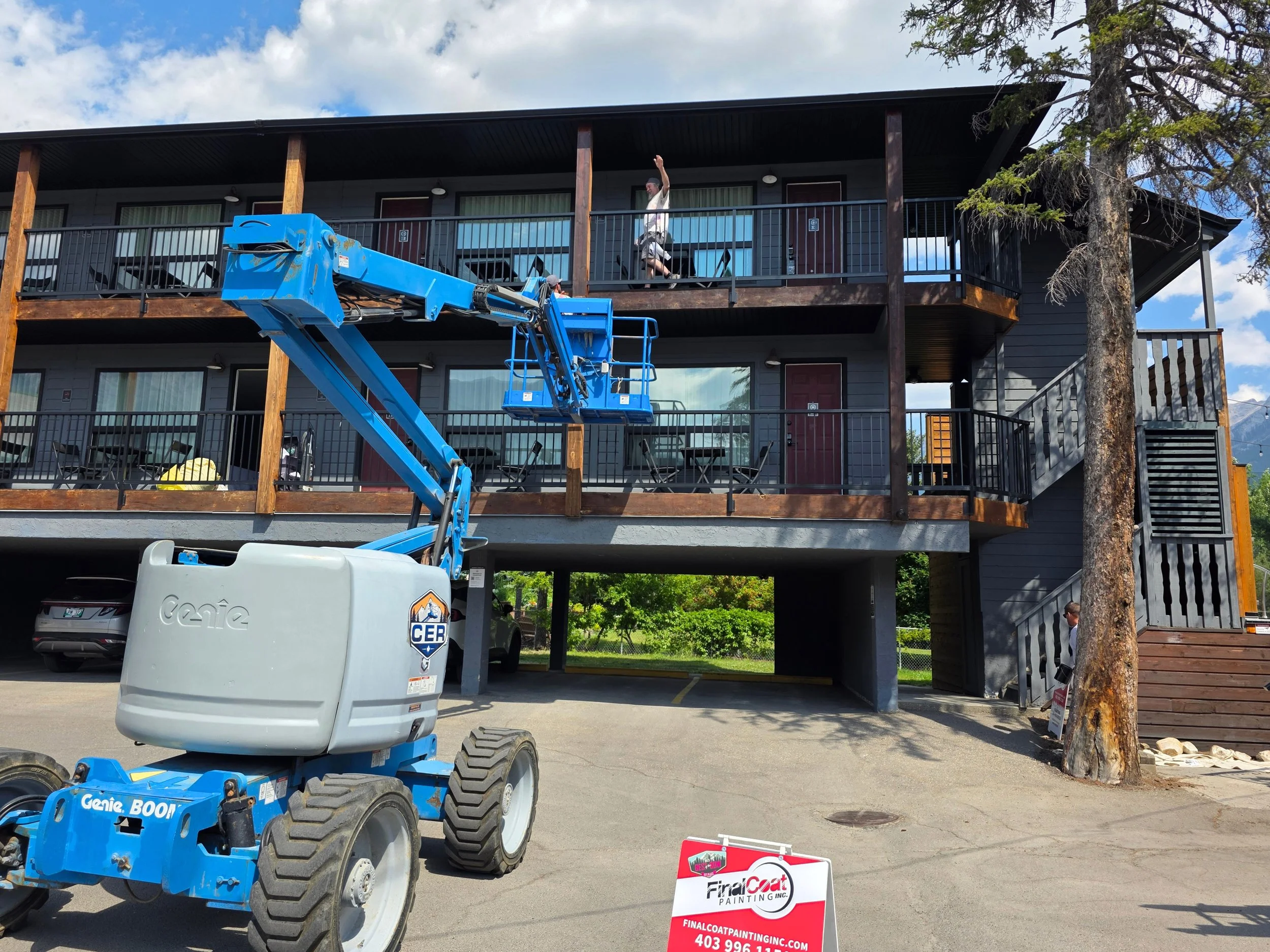certified boom lift access, canmore commercial apinting safety