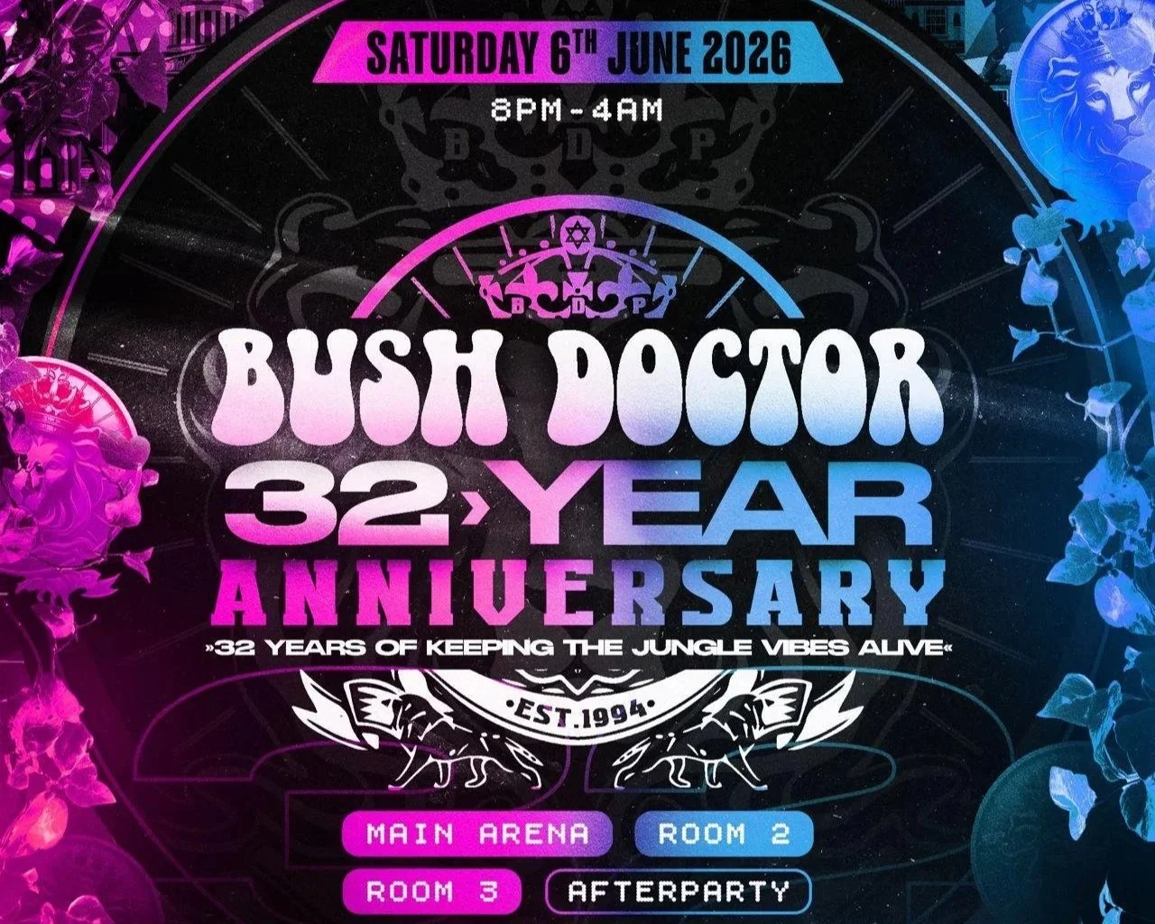 BUSH DOCTOR 32ND ANNIVERSARY
