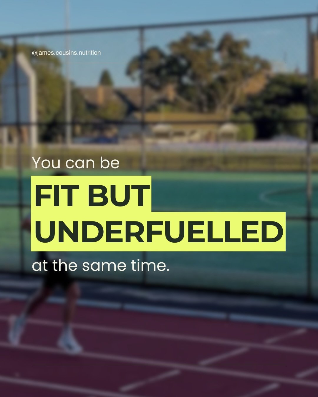 You can be fit but underfuelled at the same time. What do I mean by this?

You&rsquo;re hitting splits and finishing workouts.
Weekly mileage is looking consistent and you&rsquo;re moving closer to your next race.

But you&rsquo;re starting to feel
-