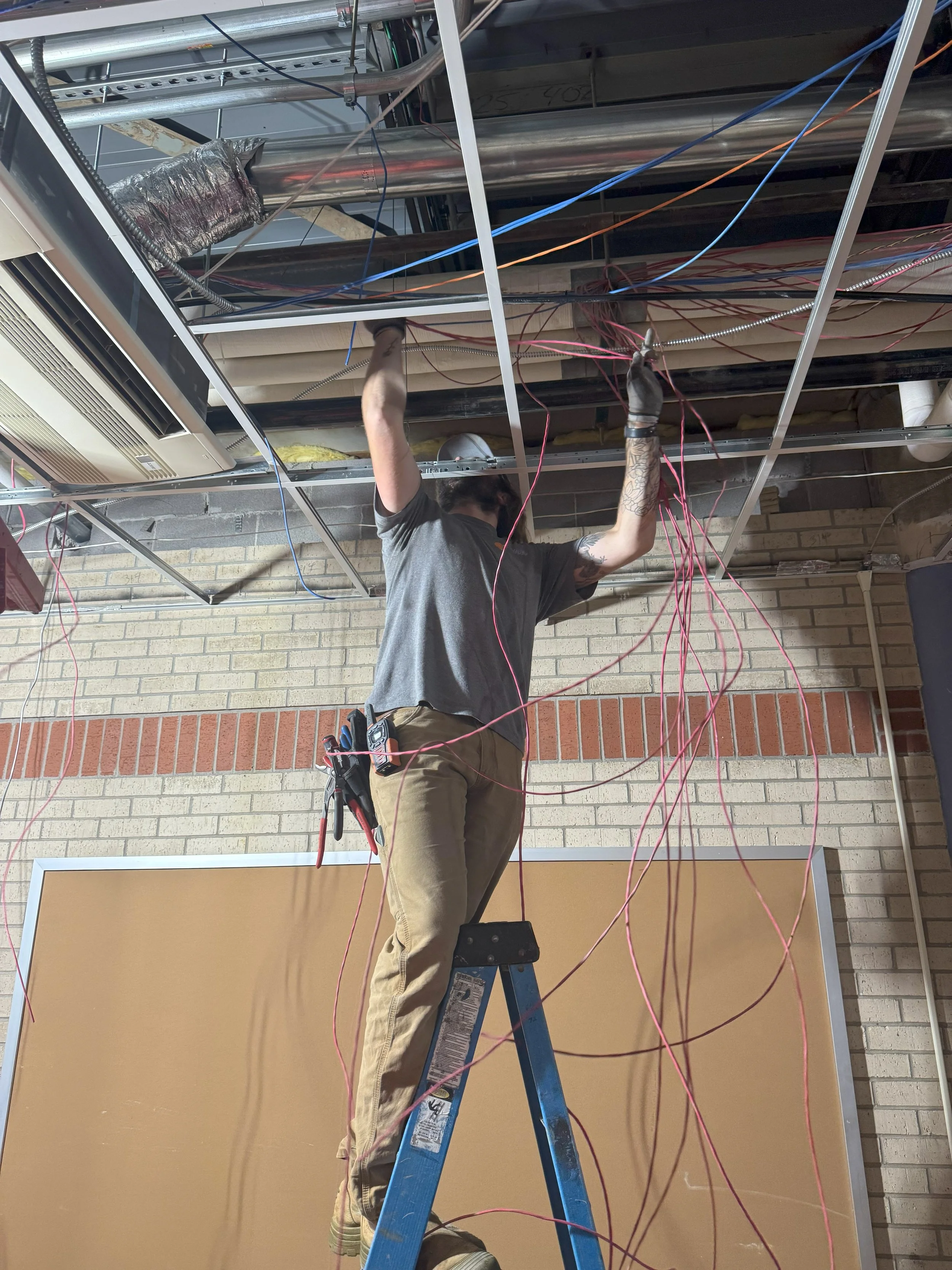 rewiring commercial building