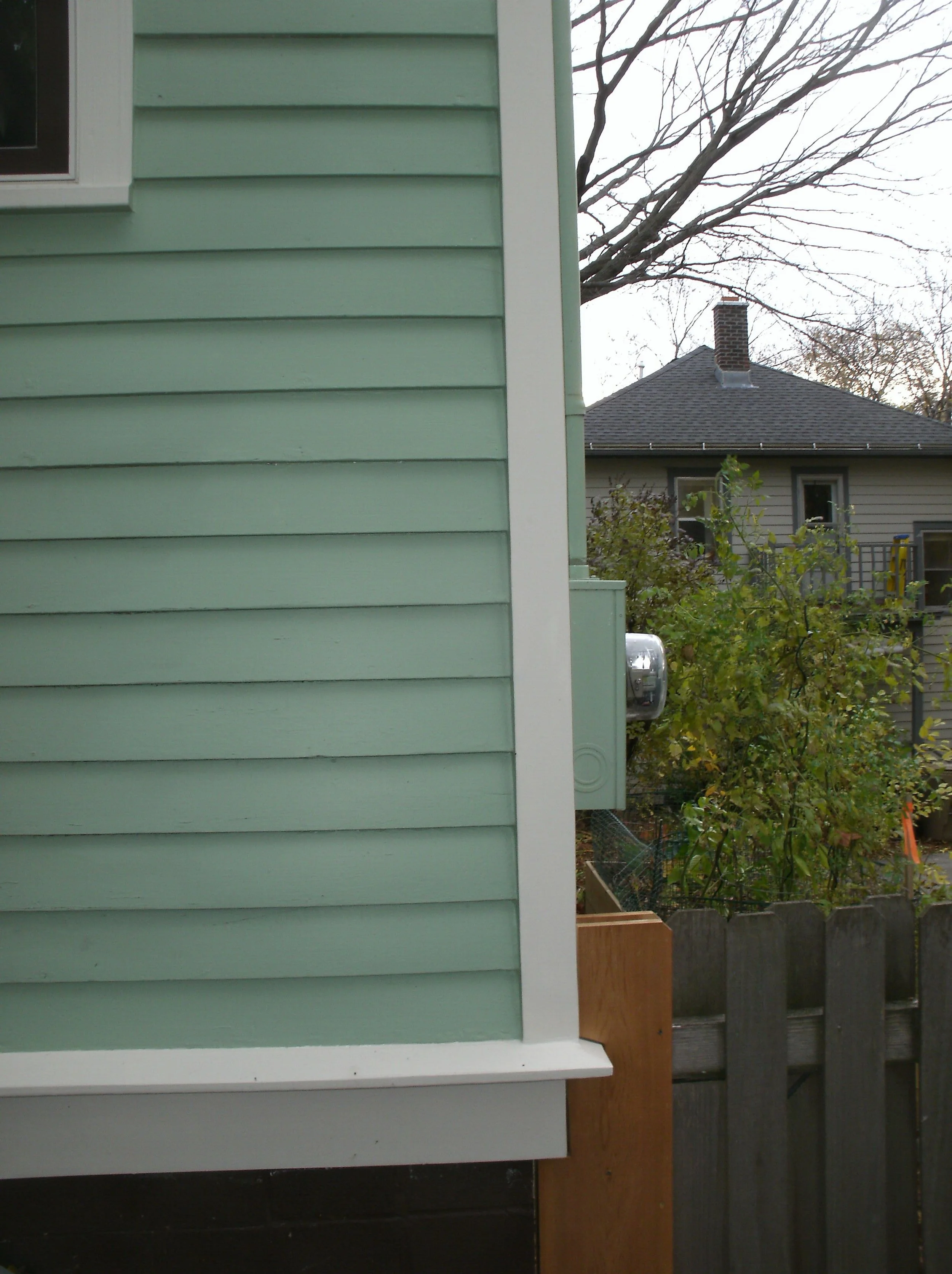 The beautiful corner restored and painted!