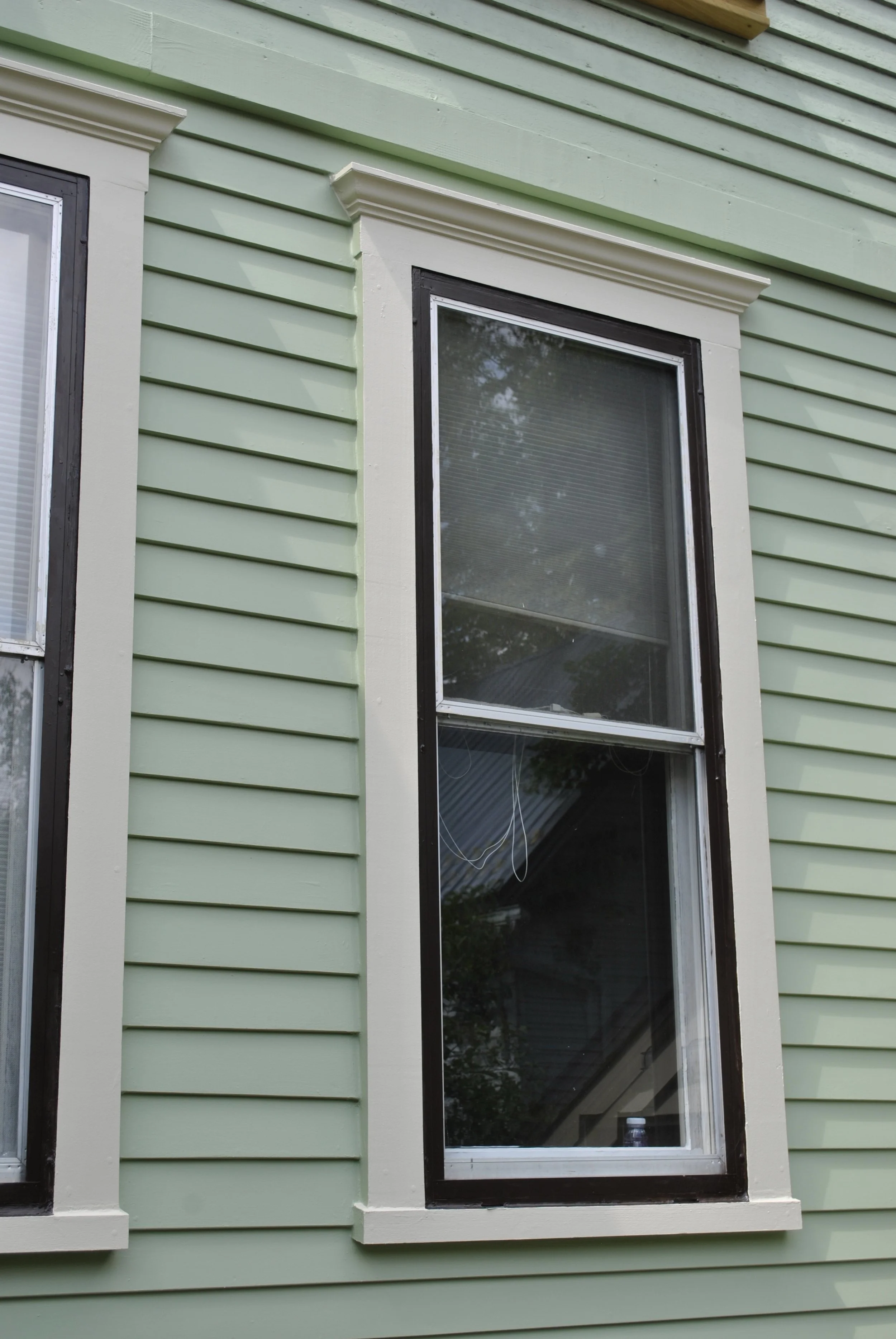 Full View of one finished, painted window.