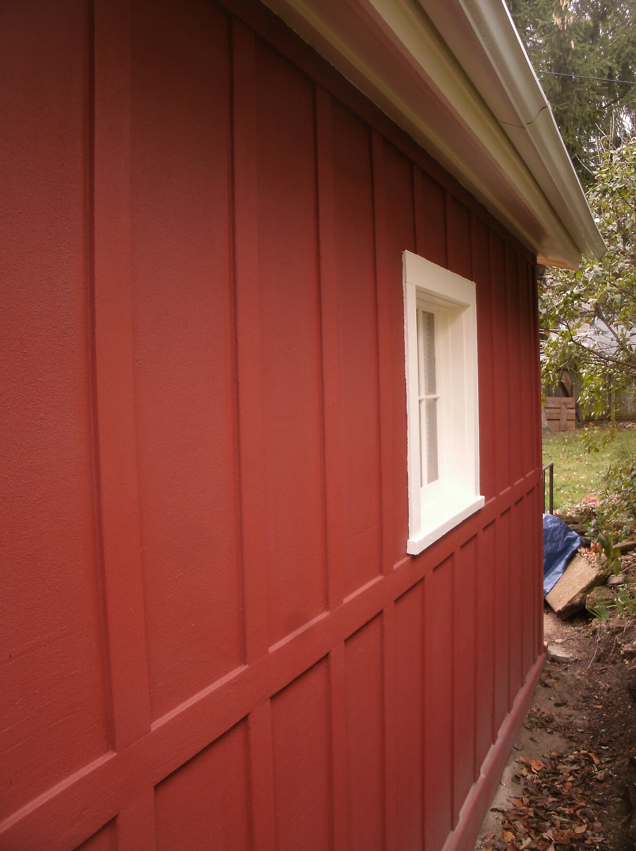 A view of the once rotted right side finished