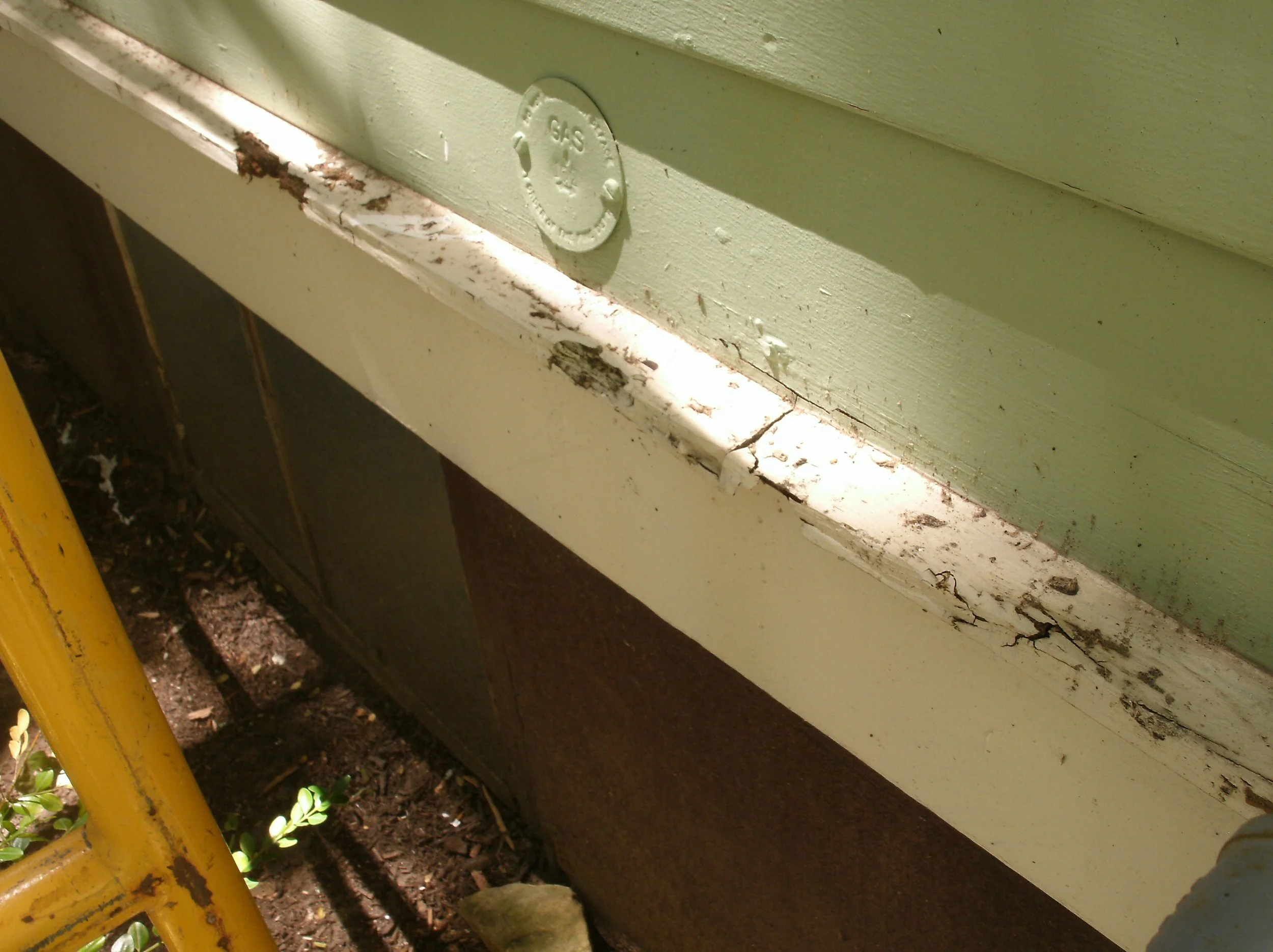 Another view with most of the rotted wood removed.