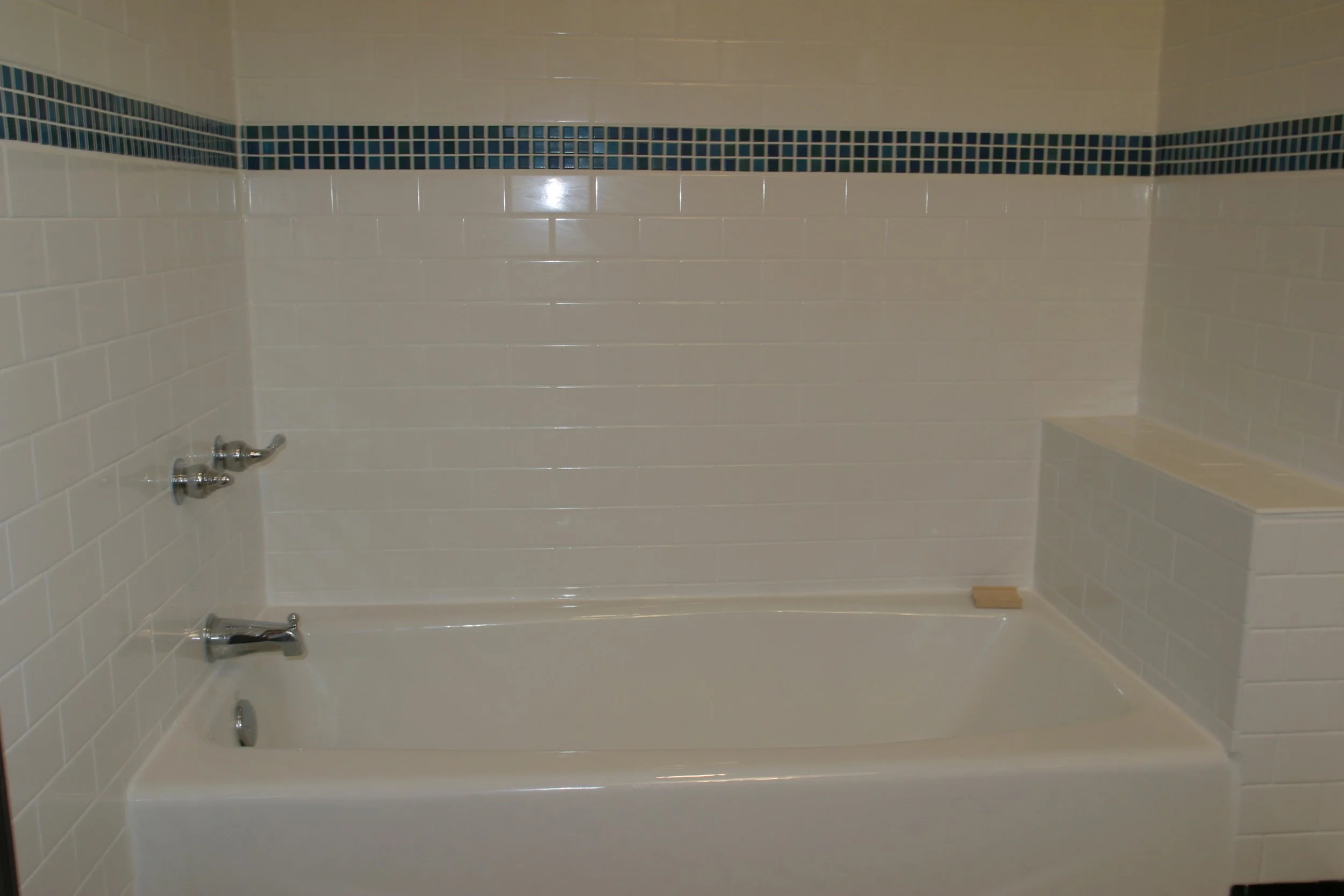 Bathtub and tile.