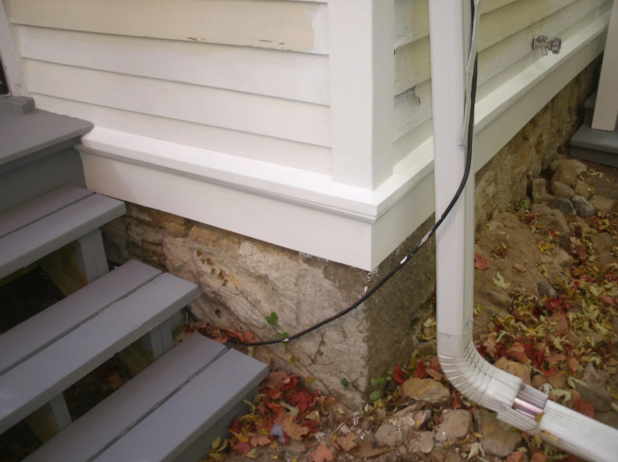 Another view of drip edge and trim beneath. I replaced joists behind drip edge.