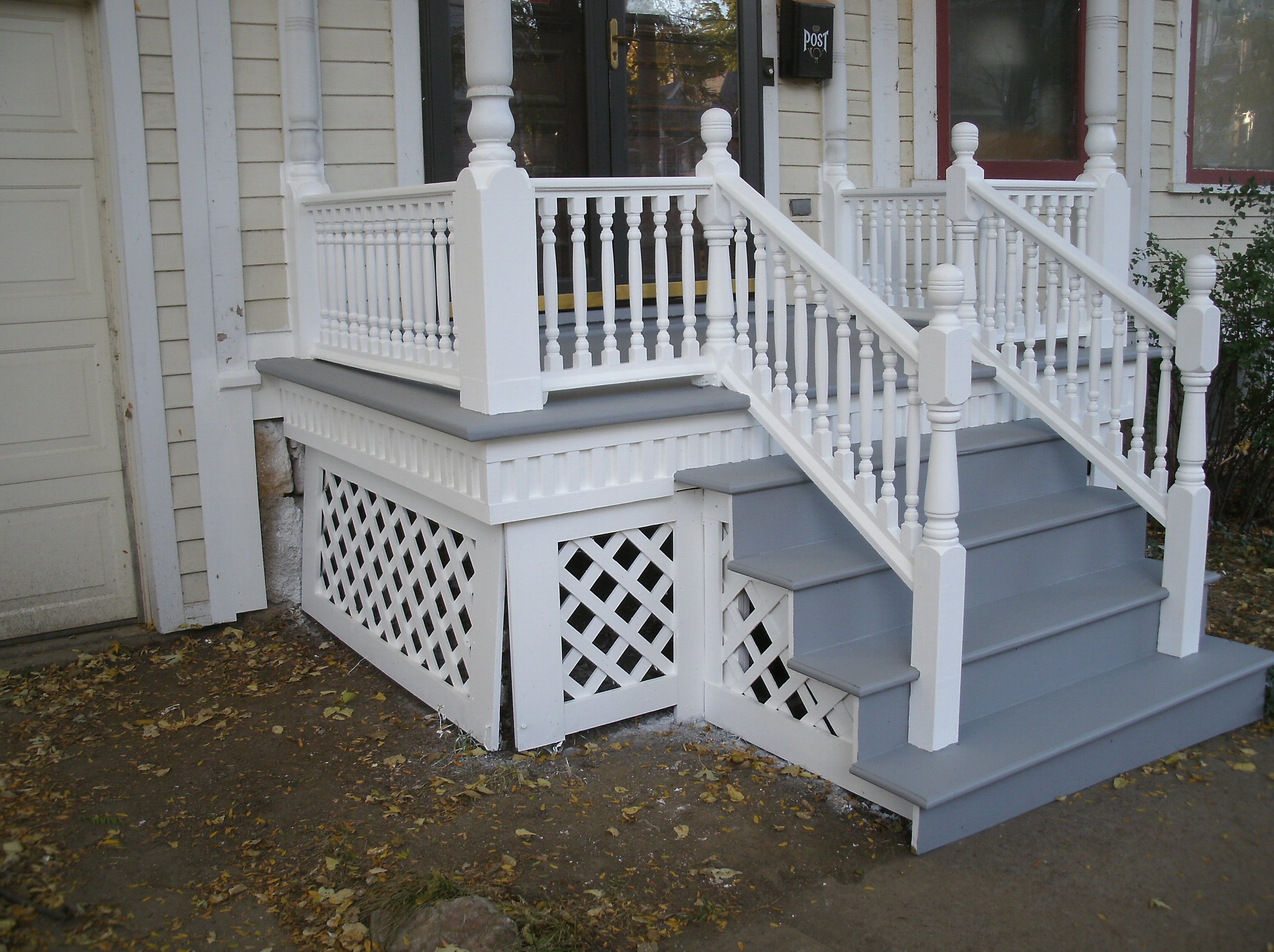 I painted all the new wood.