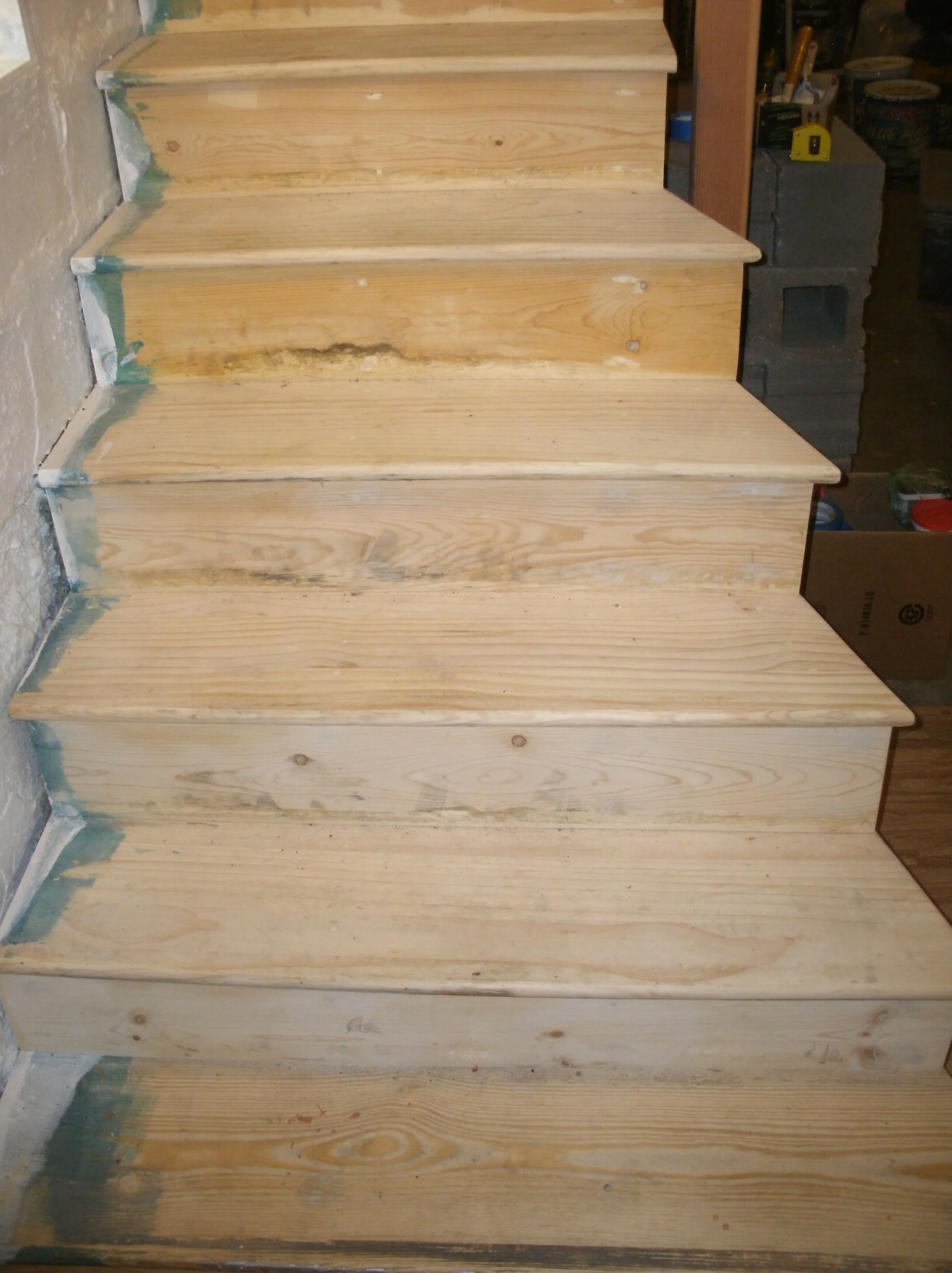 Another view of the new stairs