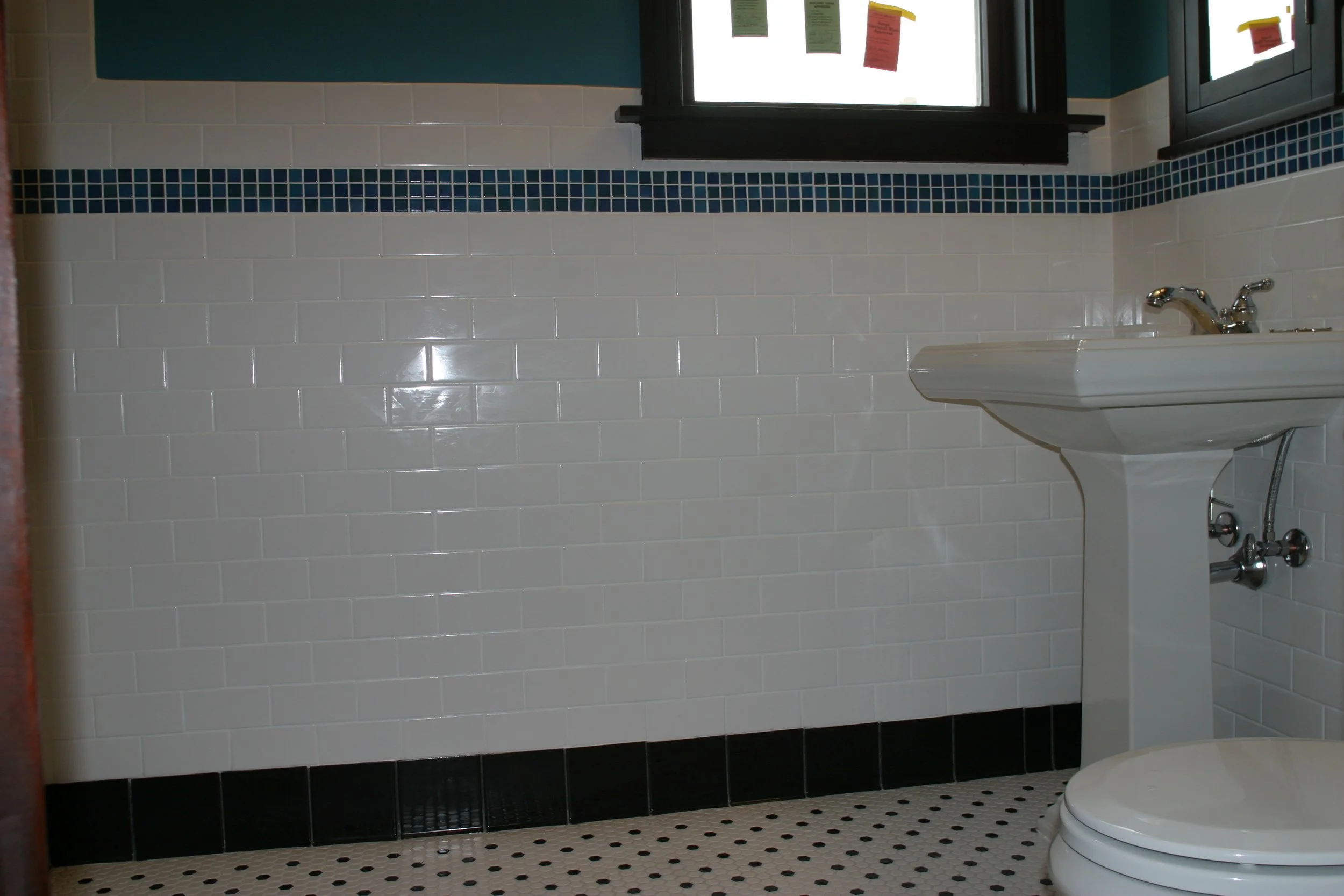 This is a view of the lower part of the window wall.