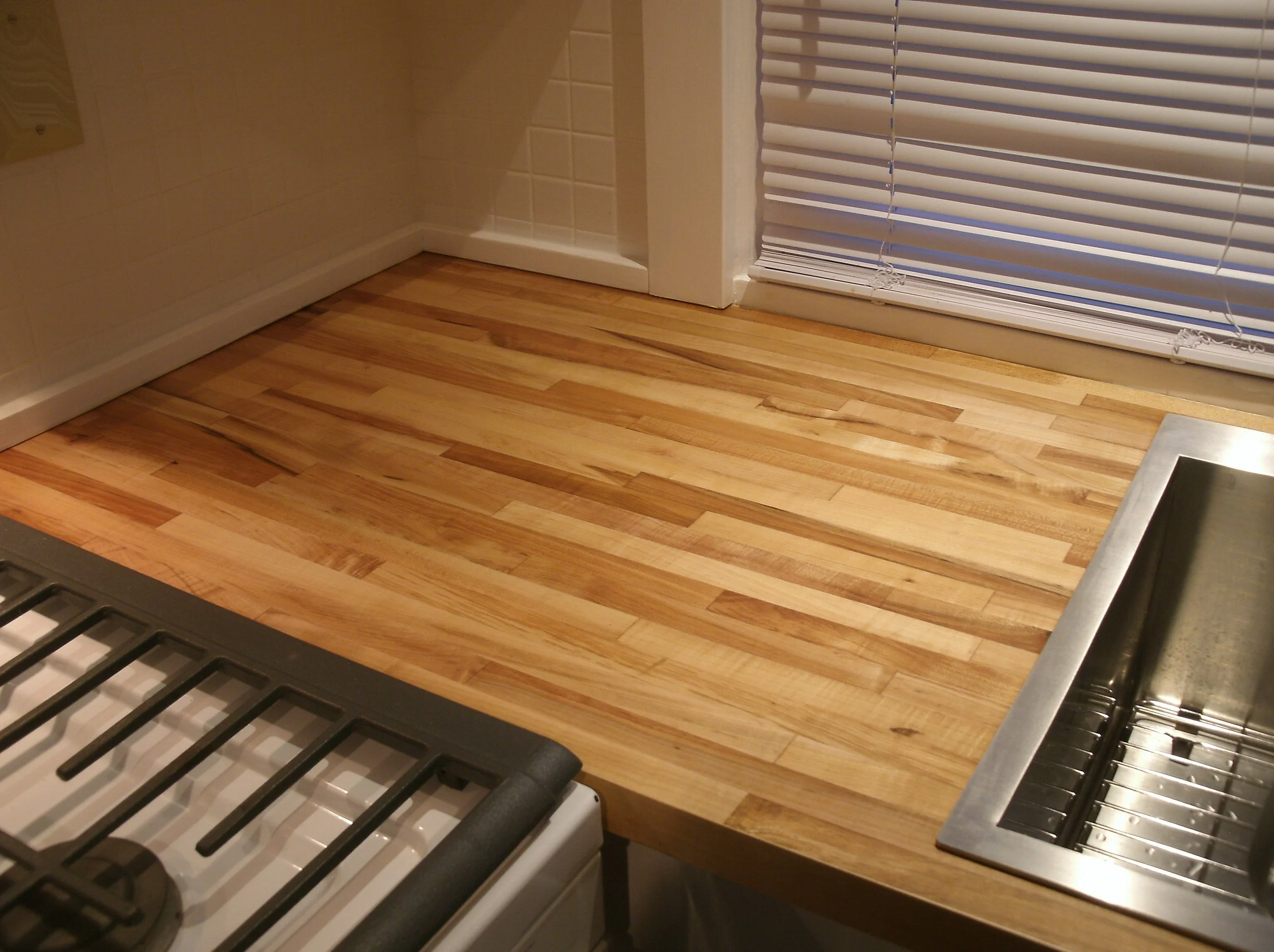 Left side of sink countertop and trim