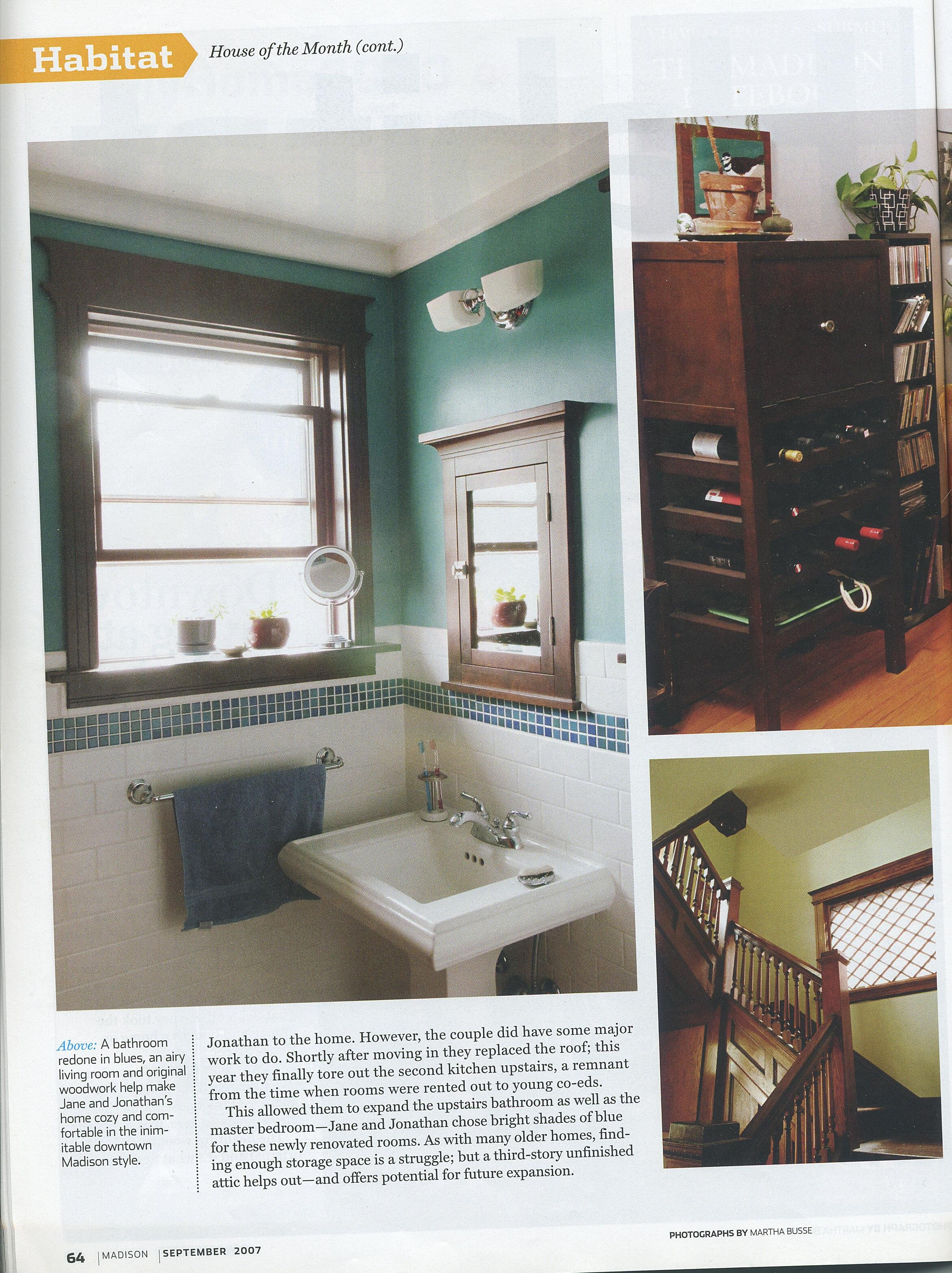 Page from Madison Magazine article about downtown living.