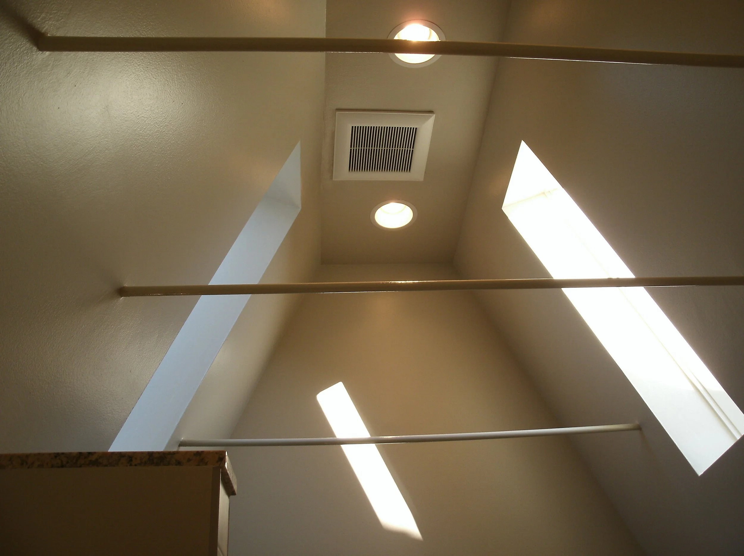 Another view of the dramatic ceiling. .