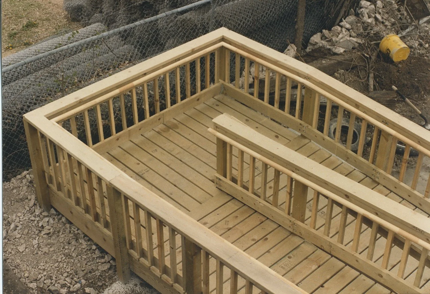 View of the “switchback” turn