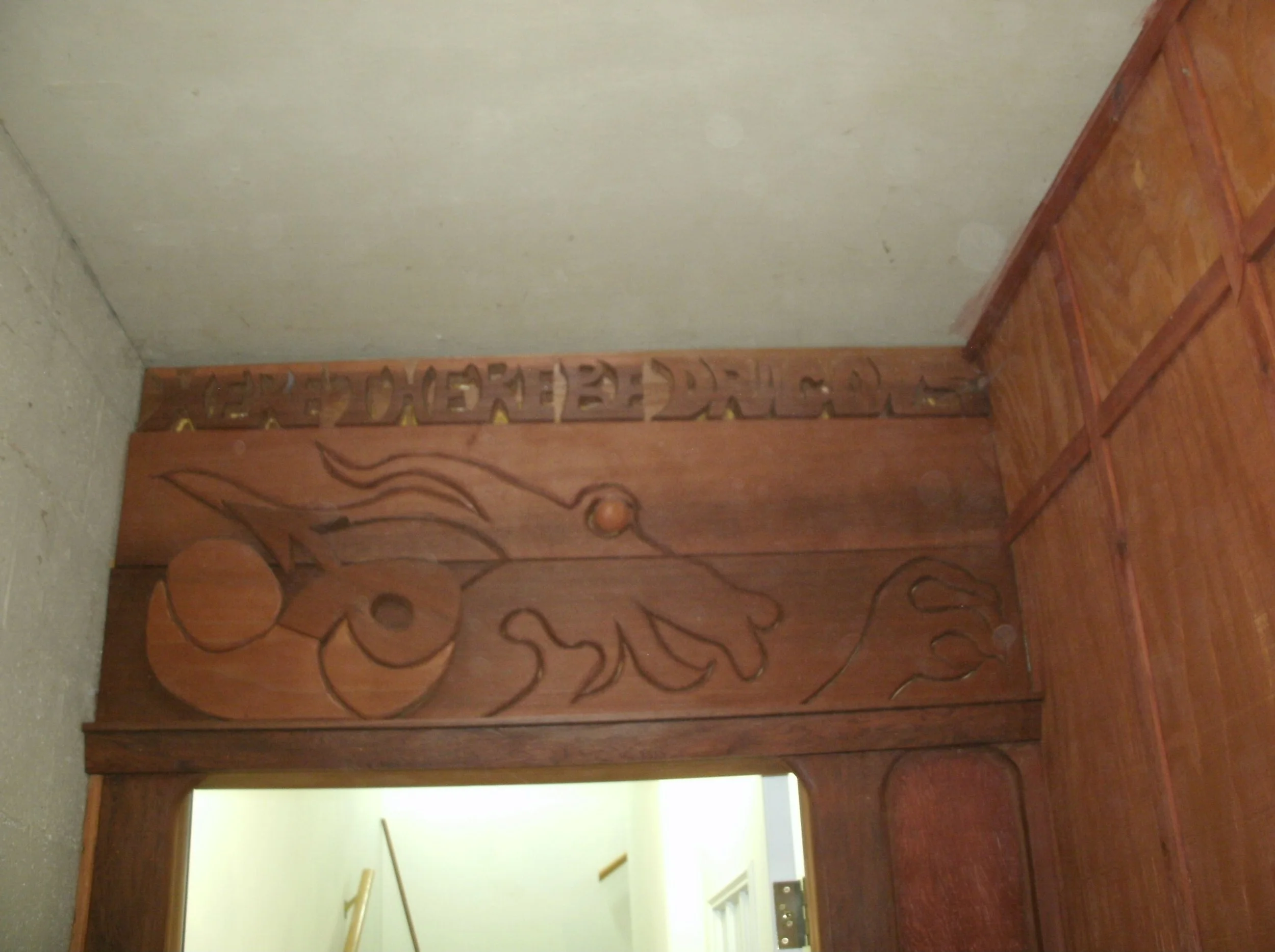 Applied a 2nd thickness of redwood to simulate dragon body/tail in a very small space