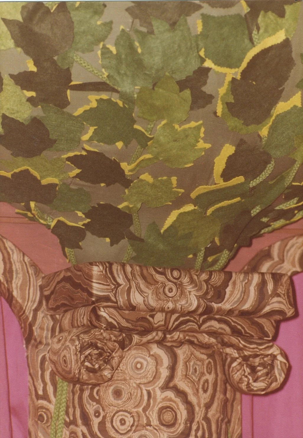 You can see the three part foam rubber wrapped column capital