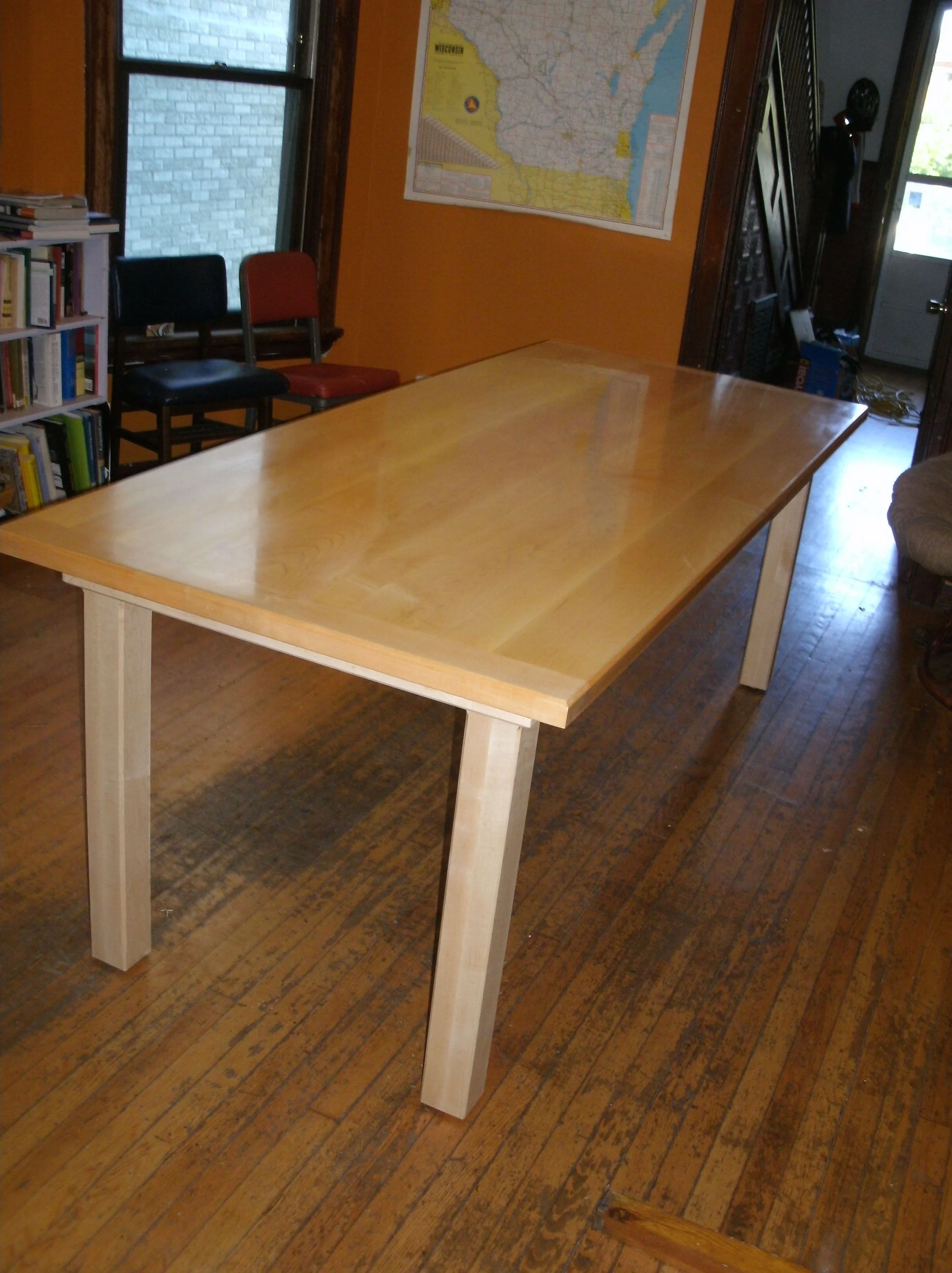 Second view of the maple table