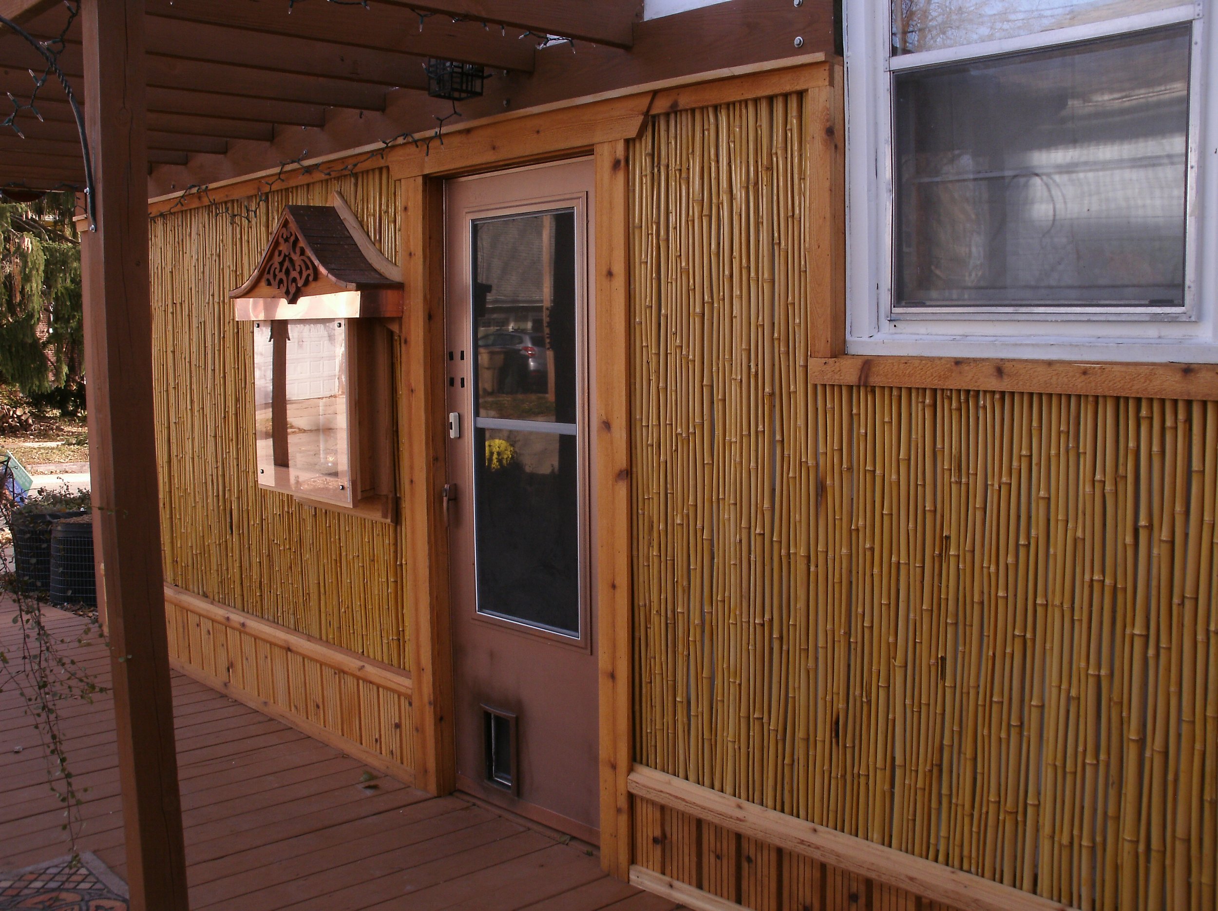 Shrine finished and all new wood stained