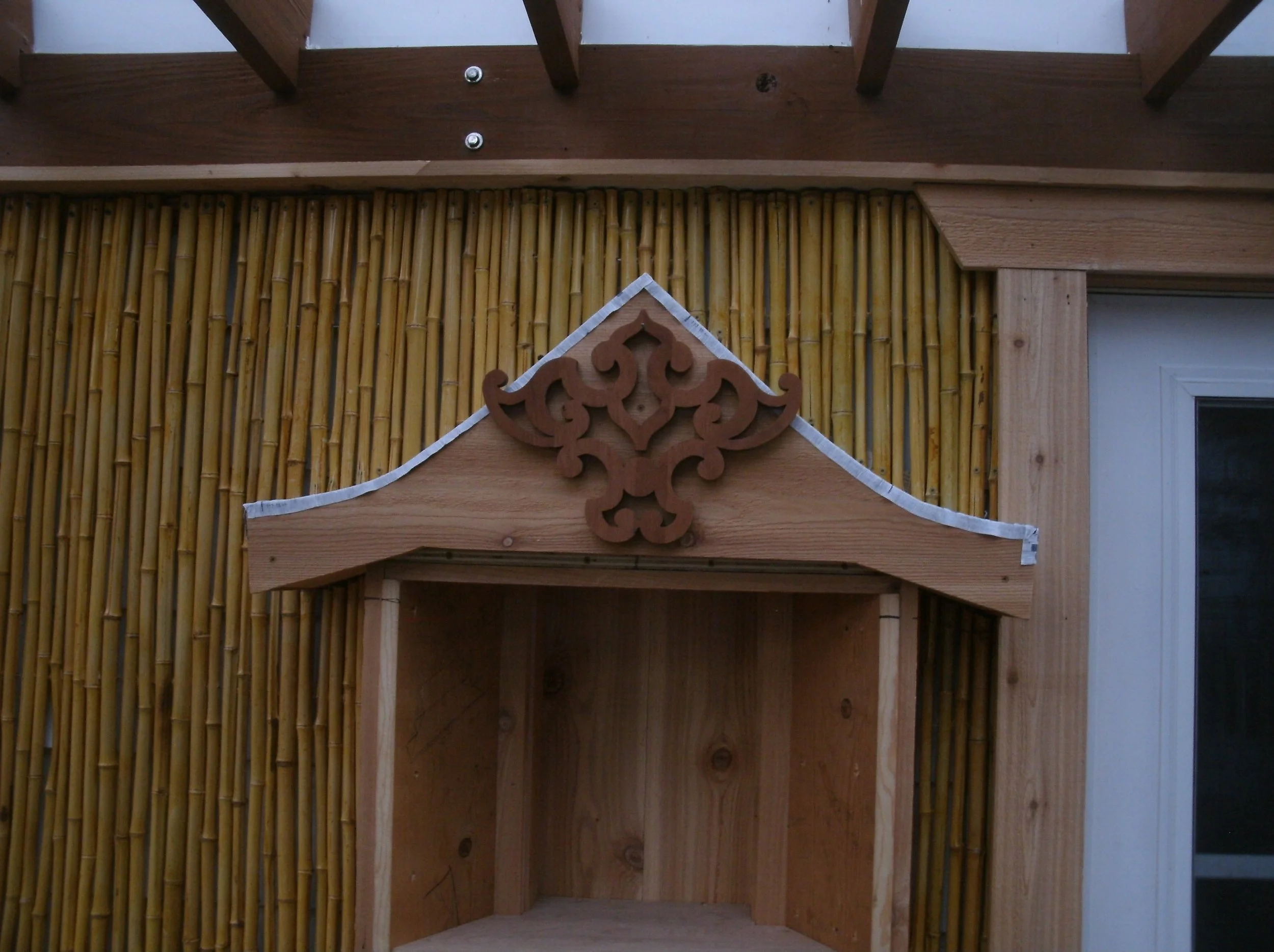 Shrine in progress close-up